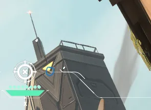 Brimstone Incendiary on Bind Attack Site A — step 3 of 4: Aim — line up the shot
