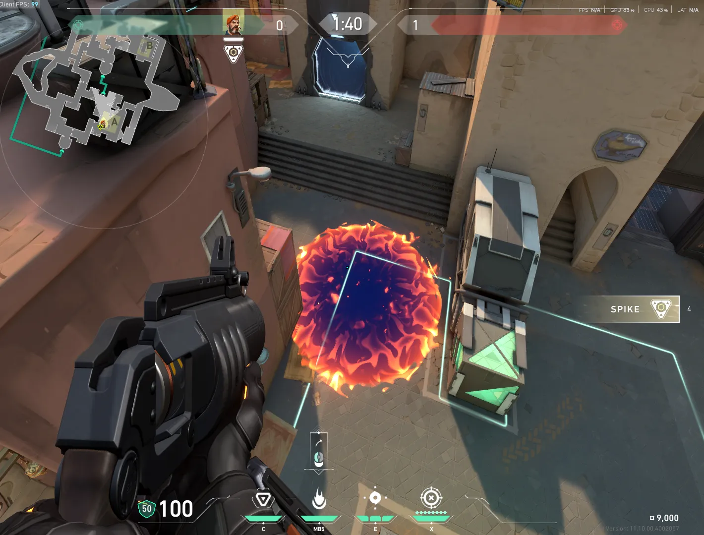 Brimstone Incendiary on Bind Attack Site A — step 4 of 4: Result