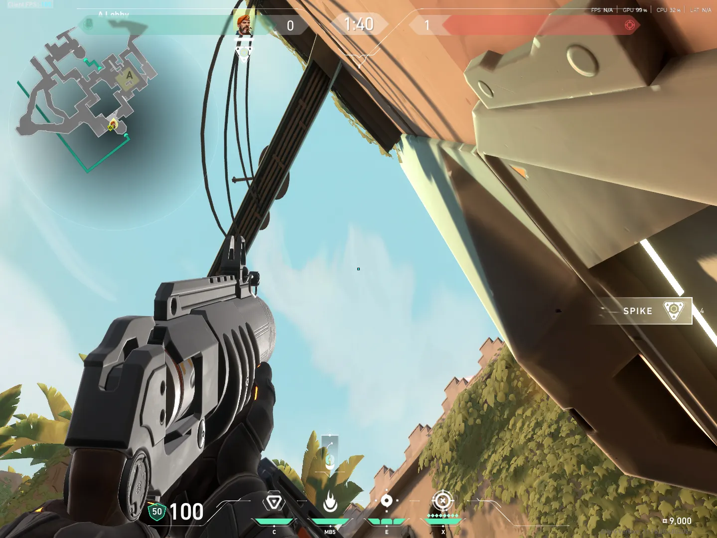 Brimstone Incendiary on Bind Attack Site A — step 3 of 5: Aim — line up the shot