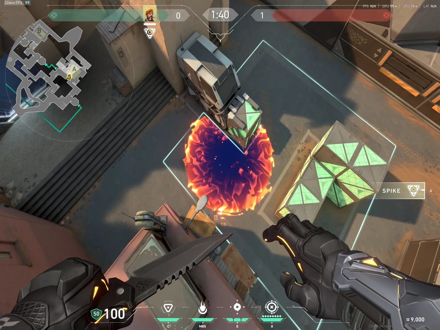 Brimstone Incendiary on Bind Attack Site A — step 5 of 5: Result