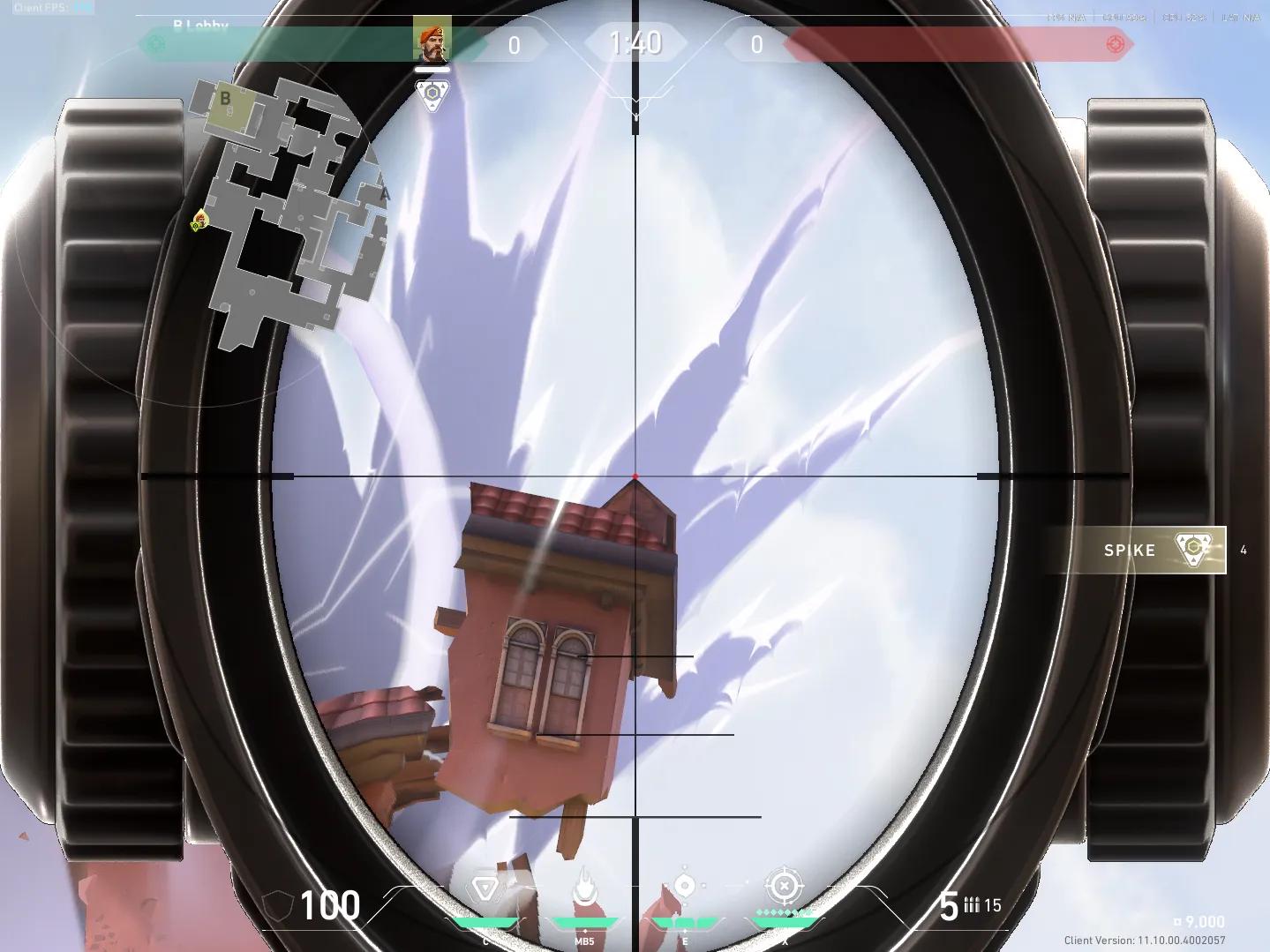 Brimstone Incendiary on Ascent Attack Site B — step 2 of 4: Aim — line up the shot