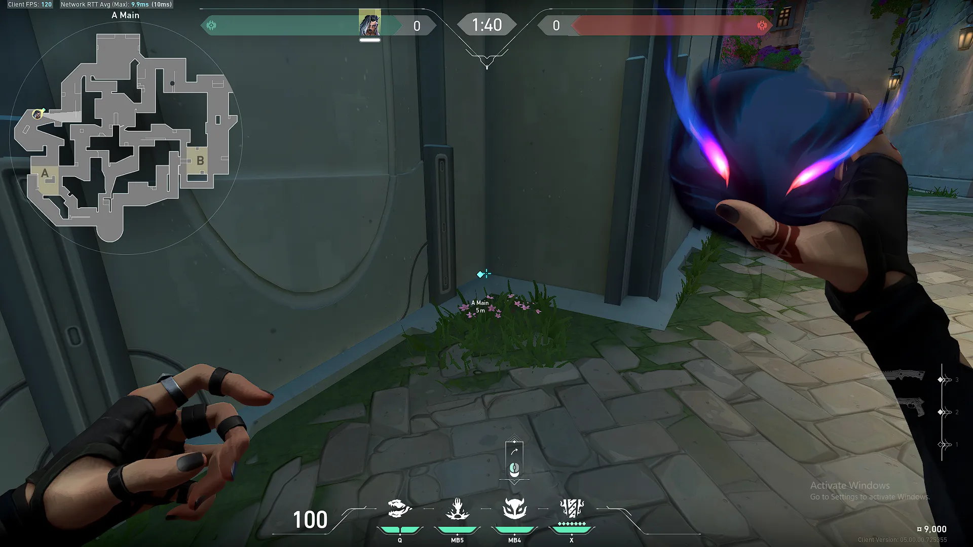 Fade Haunt on Pearl Attack Site A — step 1 of 3: Position — where to stand