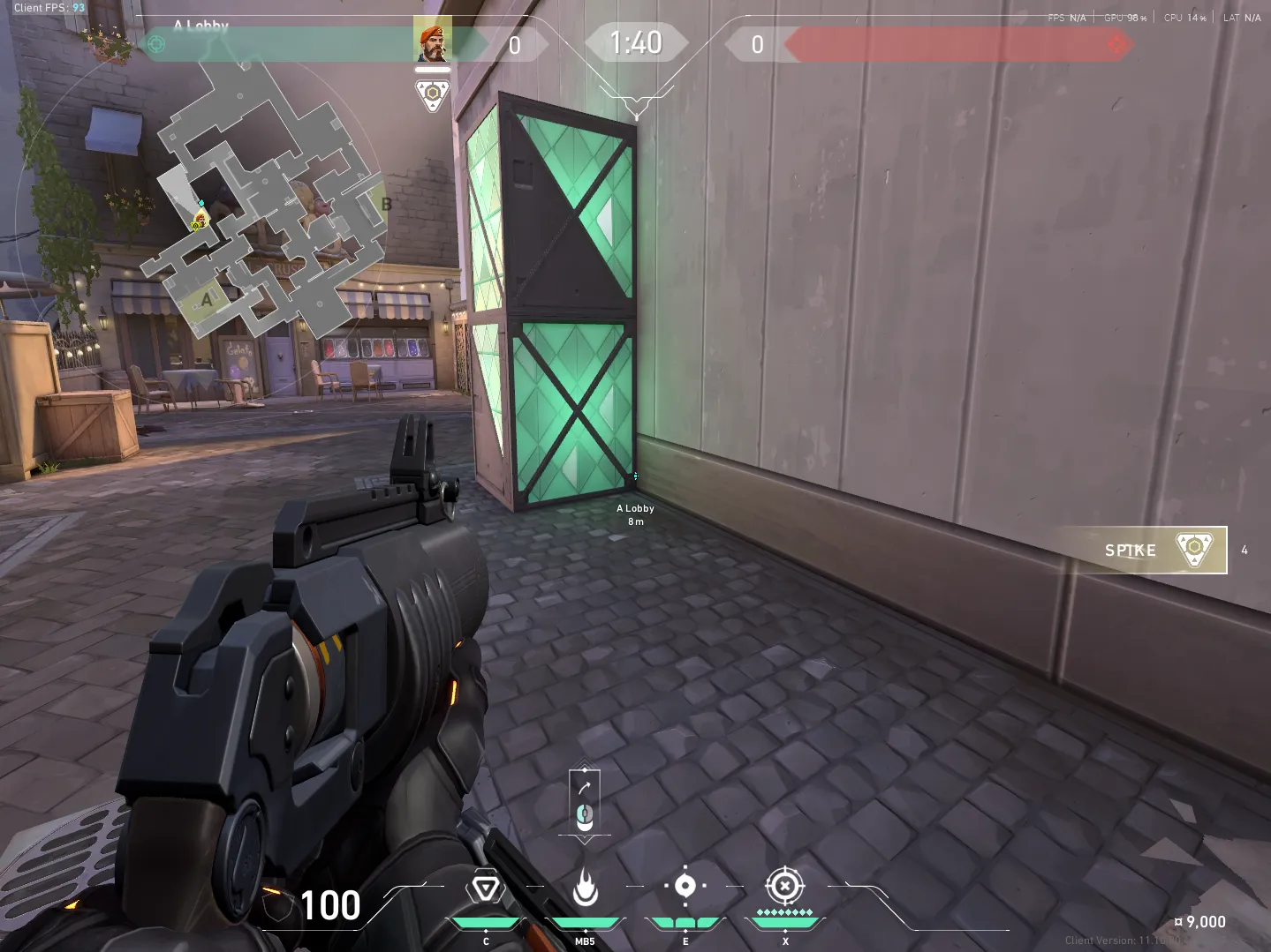 Brimstone Incendiary on Ascent Attack Site A — step 1 of 4: Position — where to stand