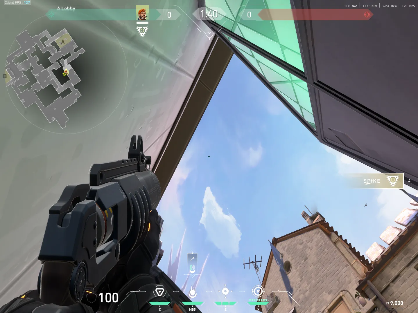 Brimstone Incendiary on Ascent Attack Site A — step 2 of 4: Aim — line up the shot