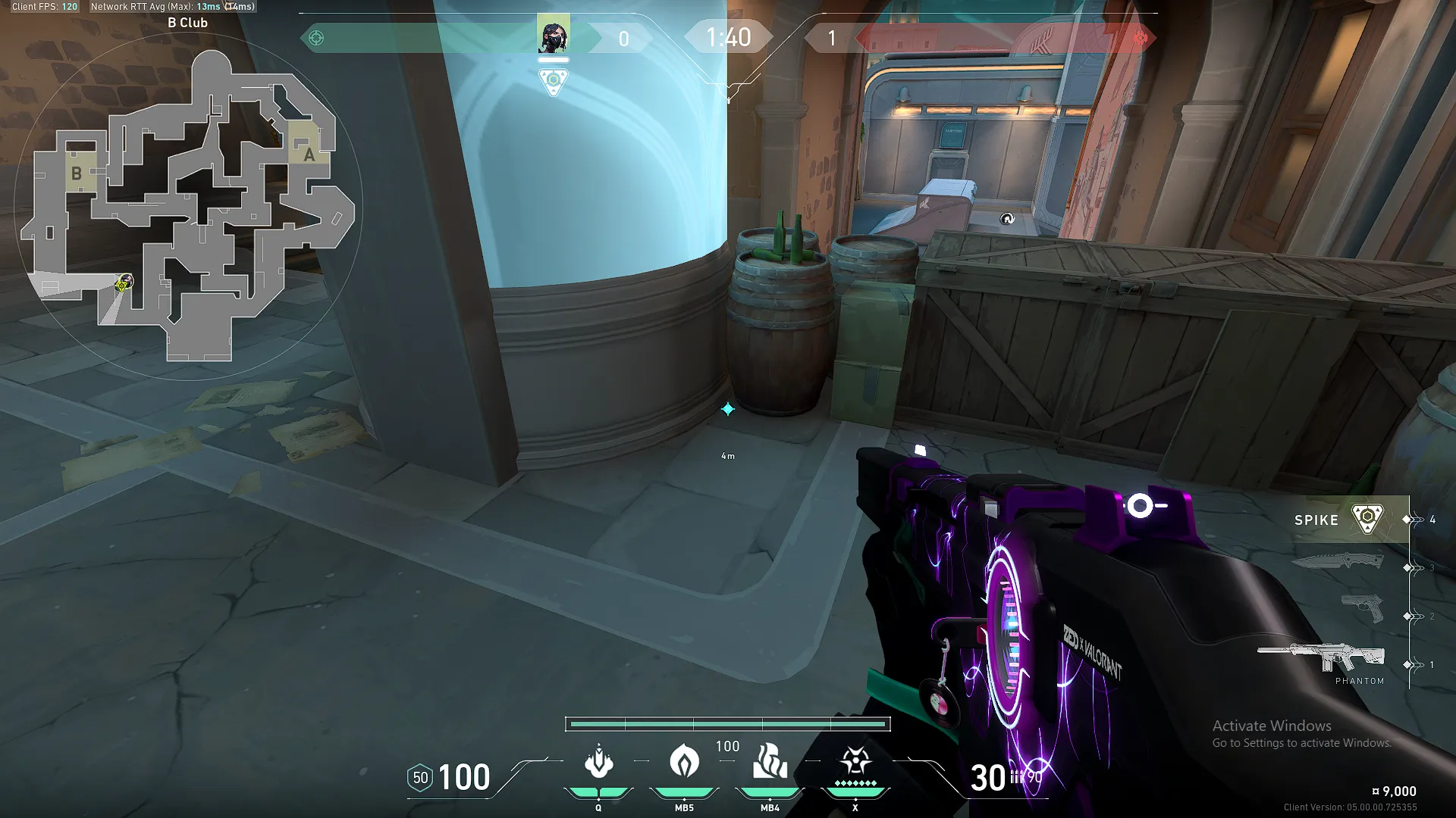 Viper Toxic Screen on Pearl Attack Site B — step 1 of 3: Position — where to stand