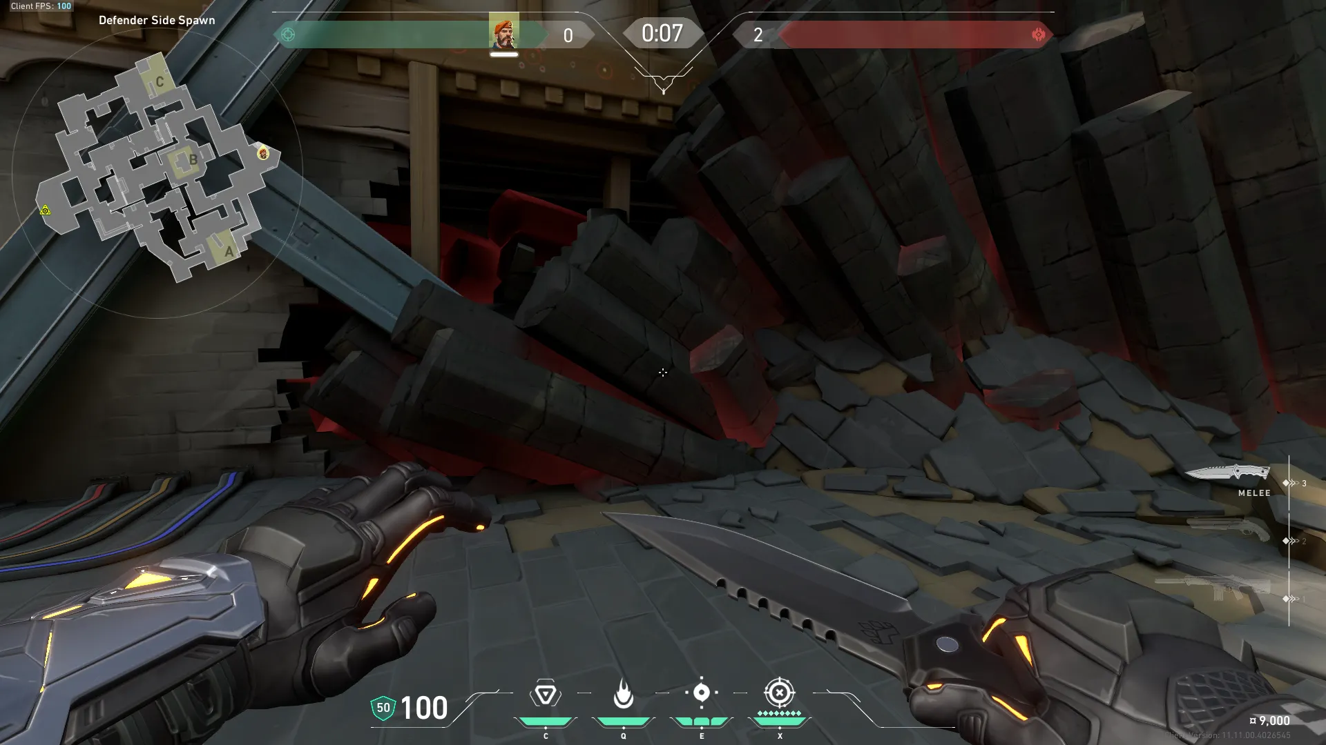 Brimstone Incendiary on Haven Attack Site B — step 1 of 3: Position — where to stand