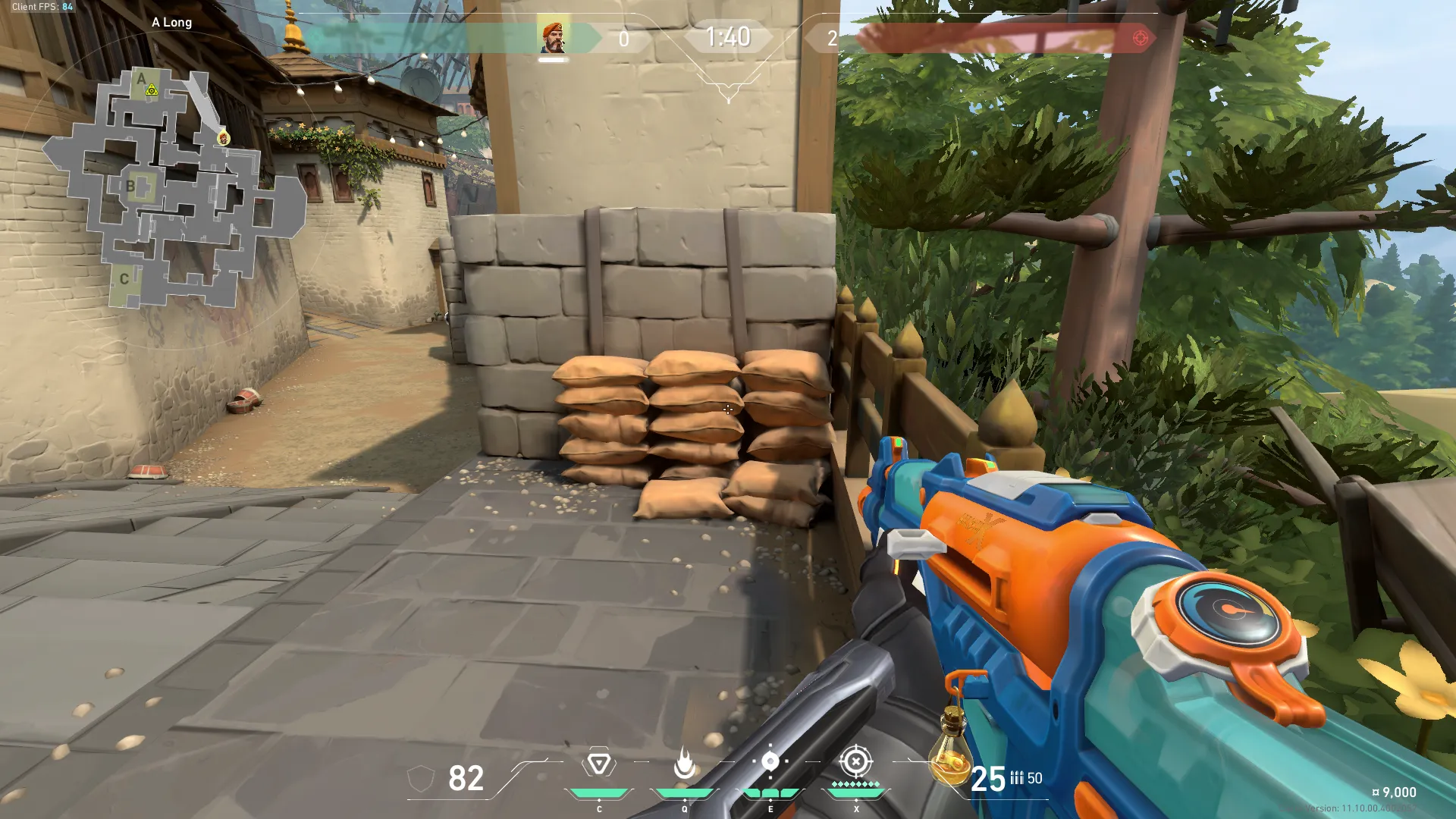 Brimstone Incendiary on Haven Attack Site A — step 1 of 3: Position — where to stand