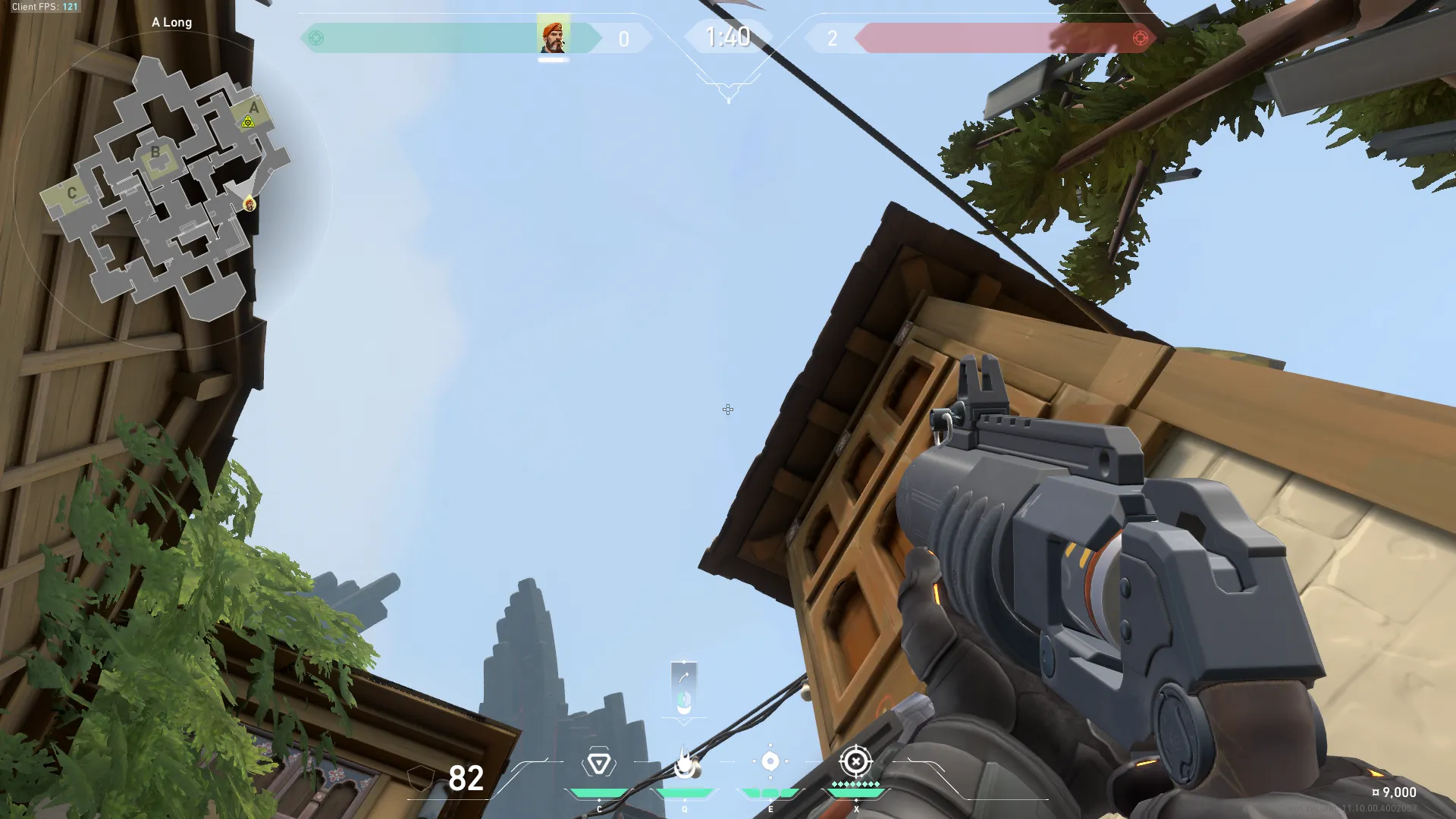 Brimstone Incendiary on Haven Attack Site A — step 2 of 3: Aim — line up the shot