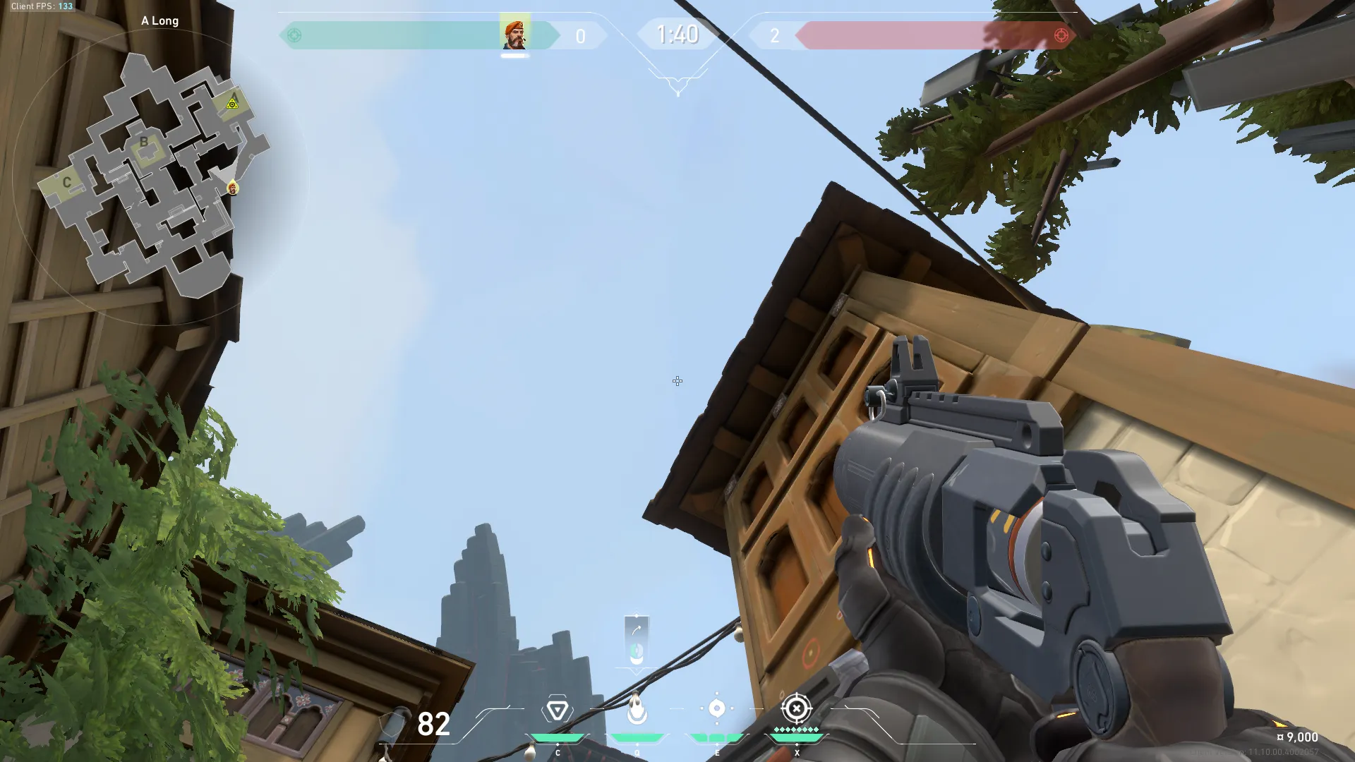 Brimstone Incendiary on Haven Attack Site A — step 2 of 3: Aim — line up the shot