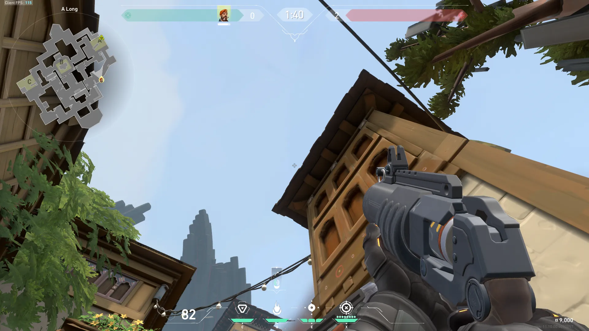 Brimstone Incendiary on Haven Attack Site A — step 2 of 3: Aim — line up the shot