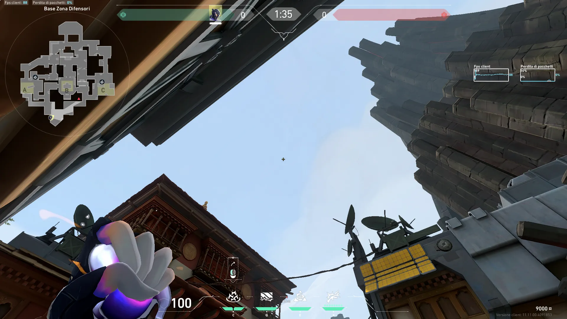 Vyse Razorvine on Haven Defense Site C — step 2 of 4: Aim — line up the shot