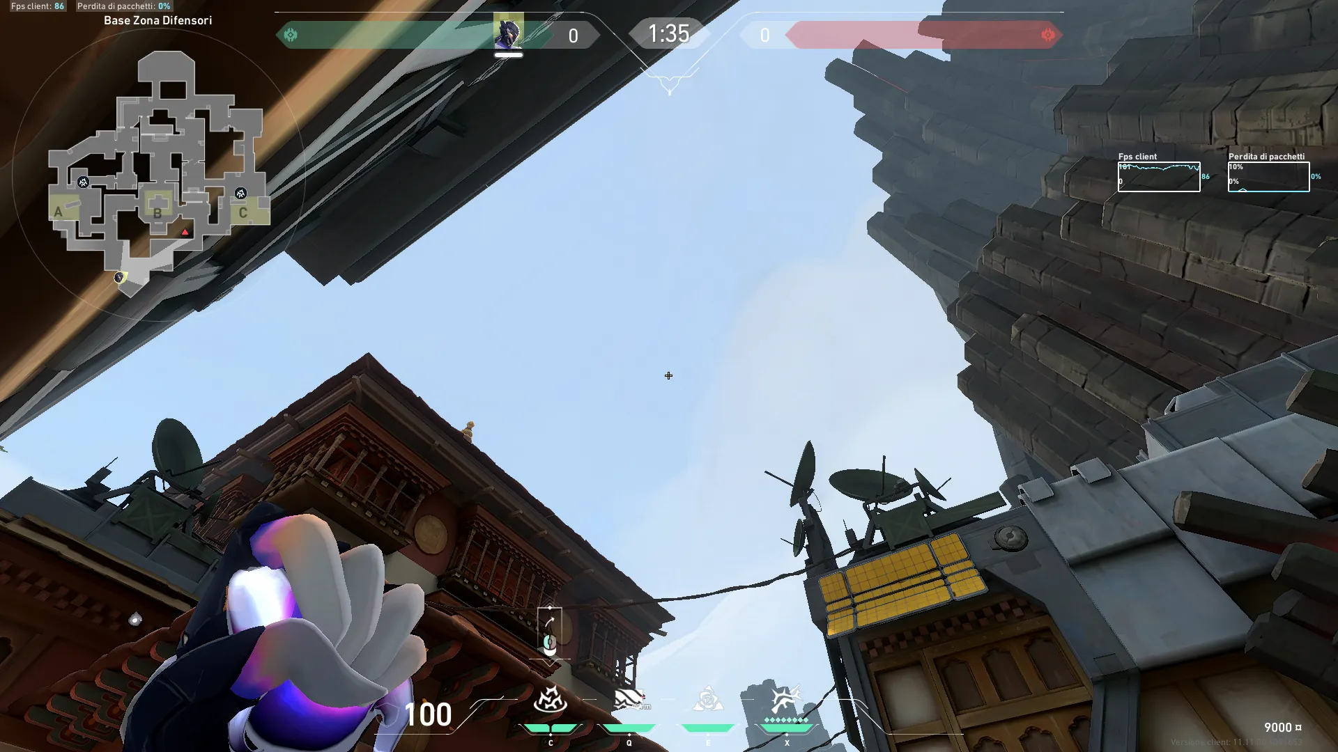 Vyse Razorvine on Haven Defense Site C — step 3 of 4: Aim — line up the shot