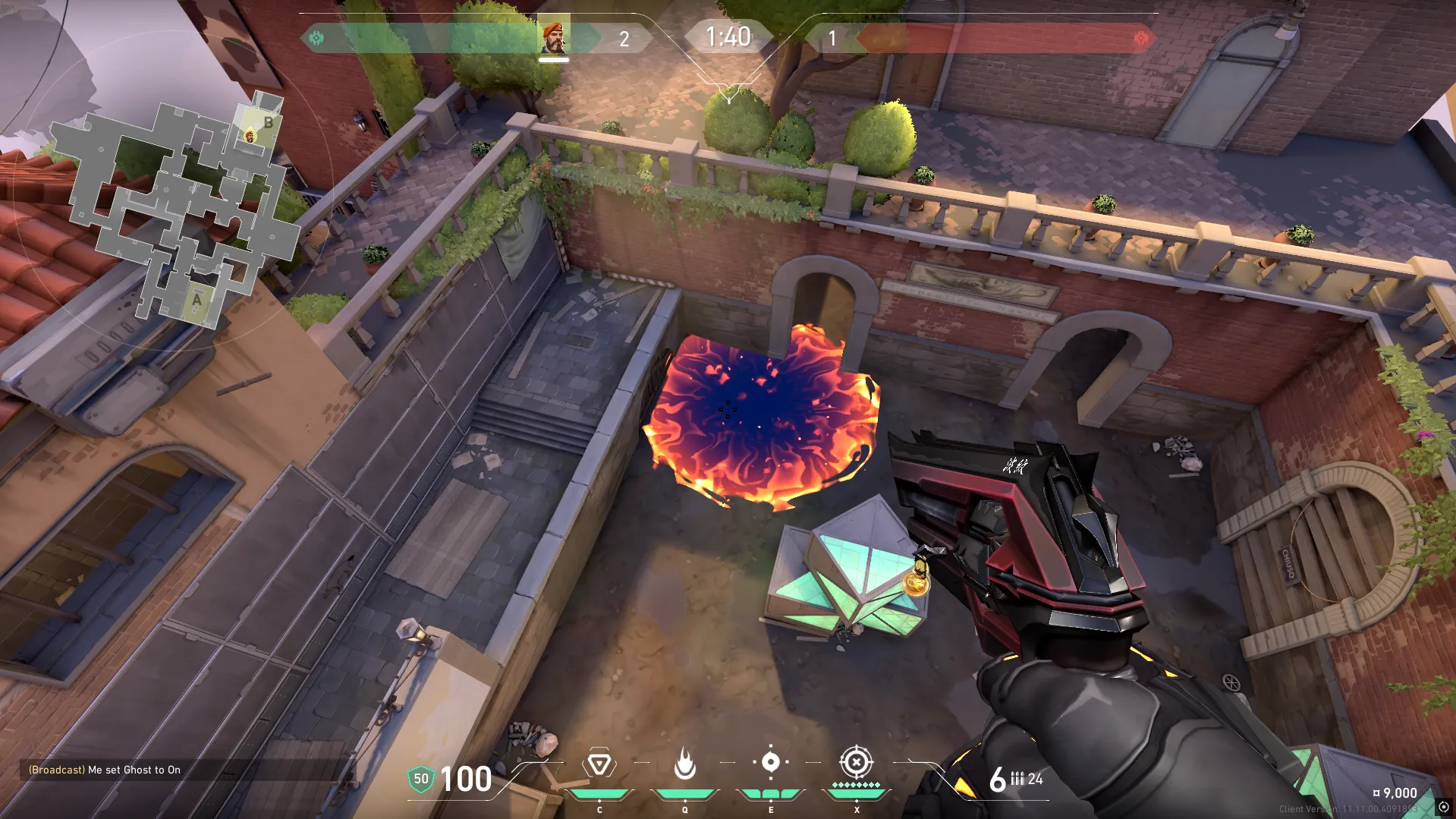 Brimstone Incendiary on Ascent Attack Site B — step 3 of 3: Result