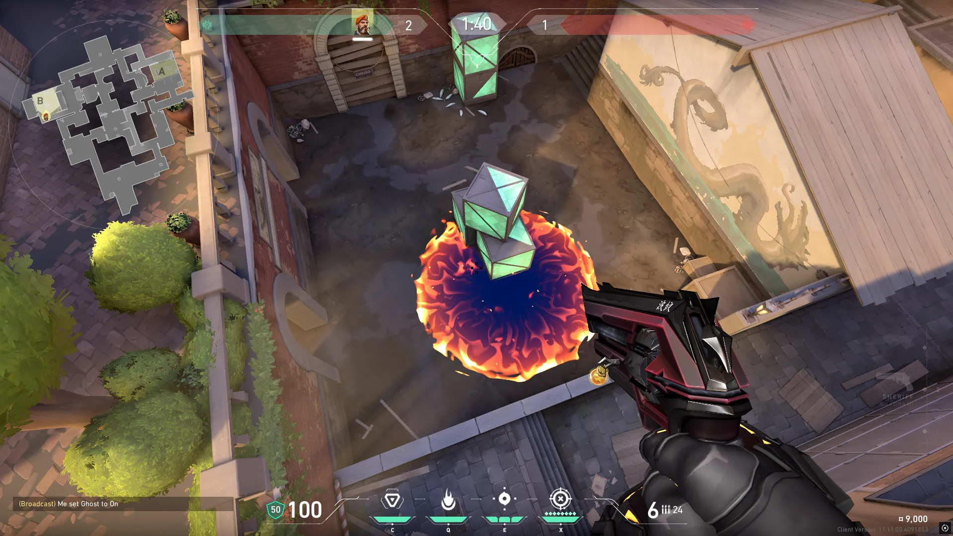 Brimstone Incendiary on Ascent Attack Site B — step 3 of 3: Result