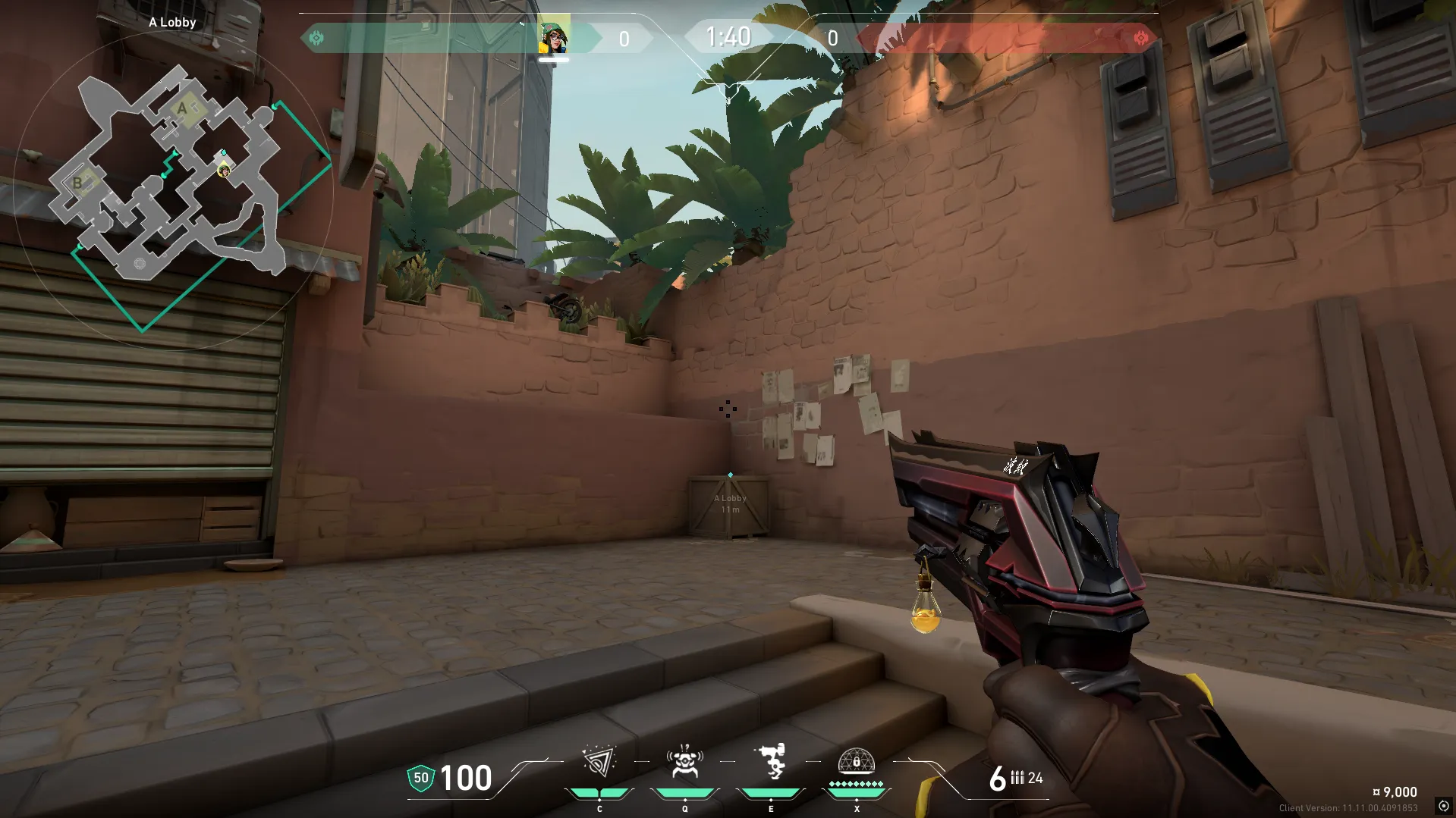 Killjoy Nanoswarm on Bind Attack Site A — step 1 of 3: Position — where to stand