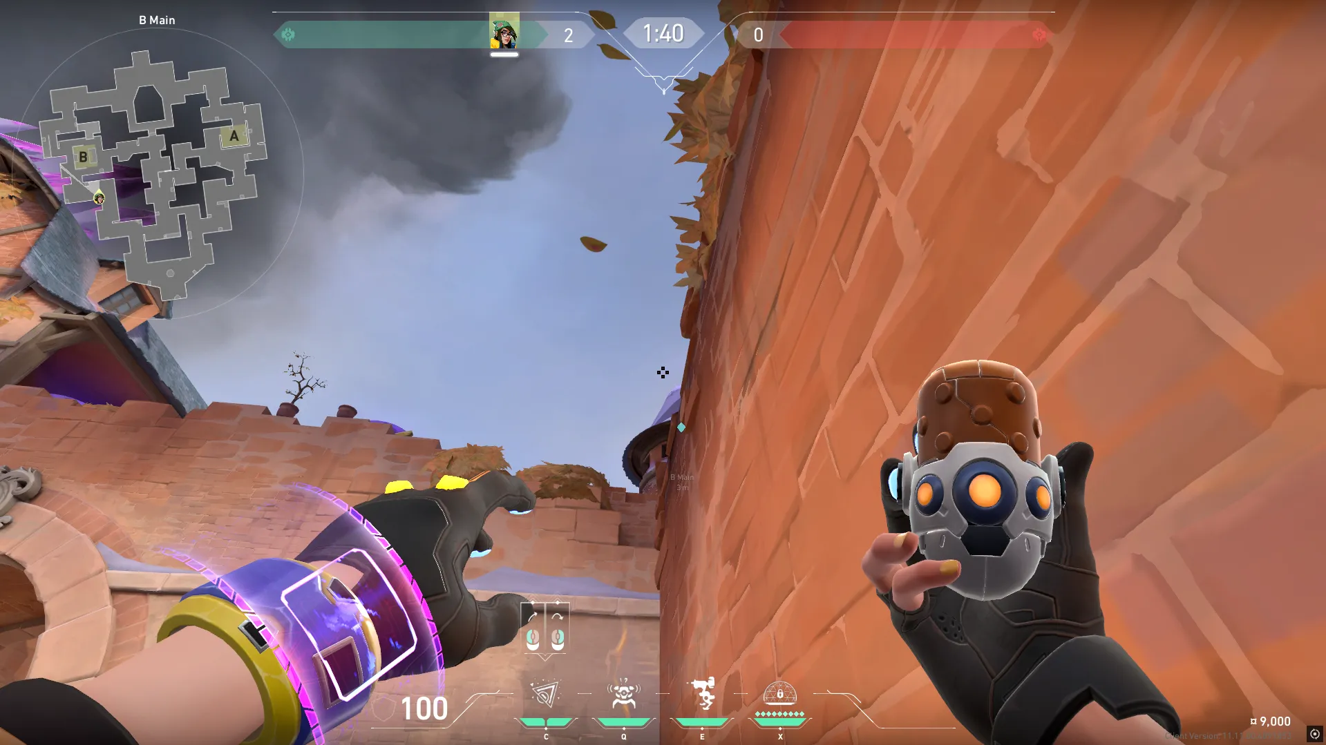 Killjoy Nanoswarm on Corrode Attack Site B — step 2 of 4: Aim — line up the shot