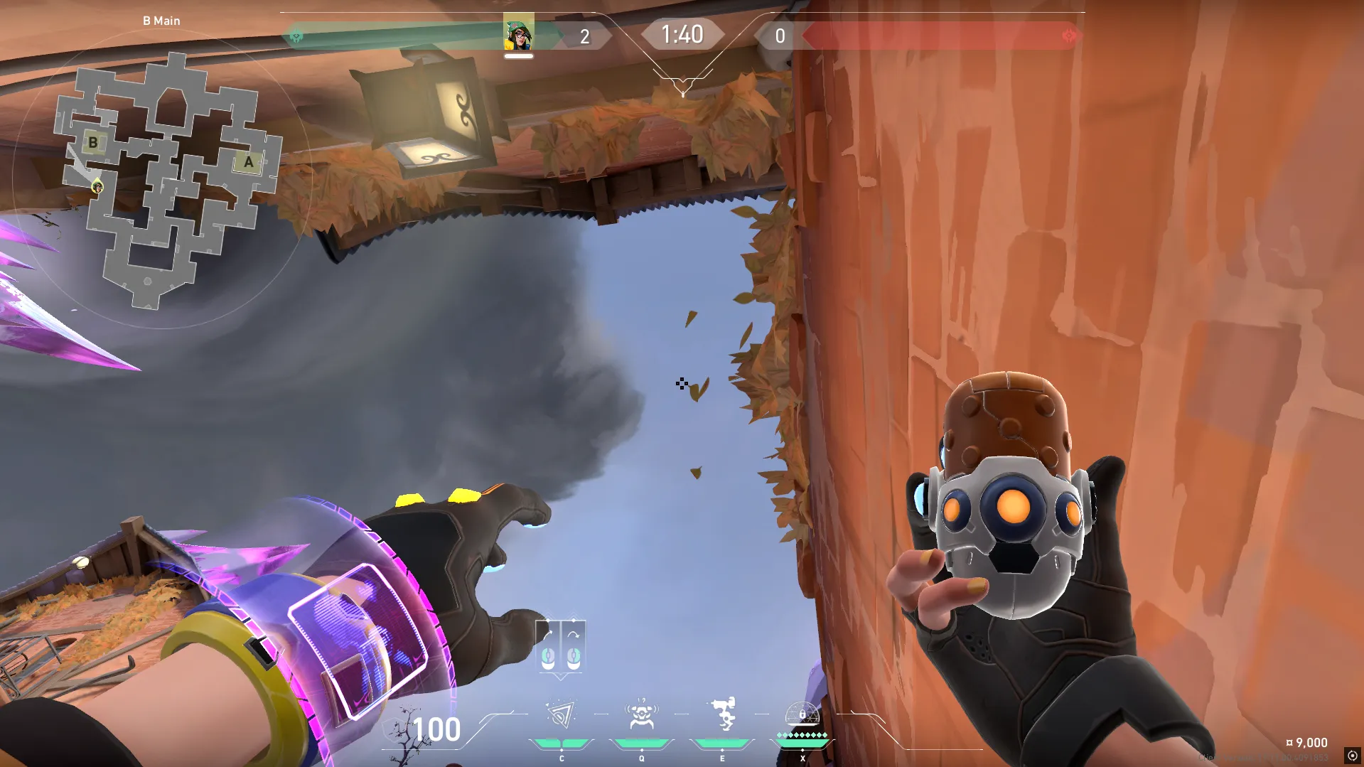 Killjoy Nanoswarm on Corrode Attack Site B — step 3 of 4: Aim — line up the shot
