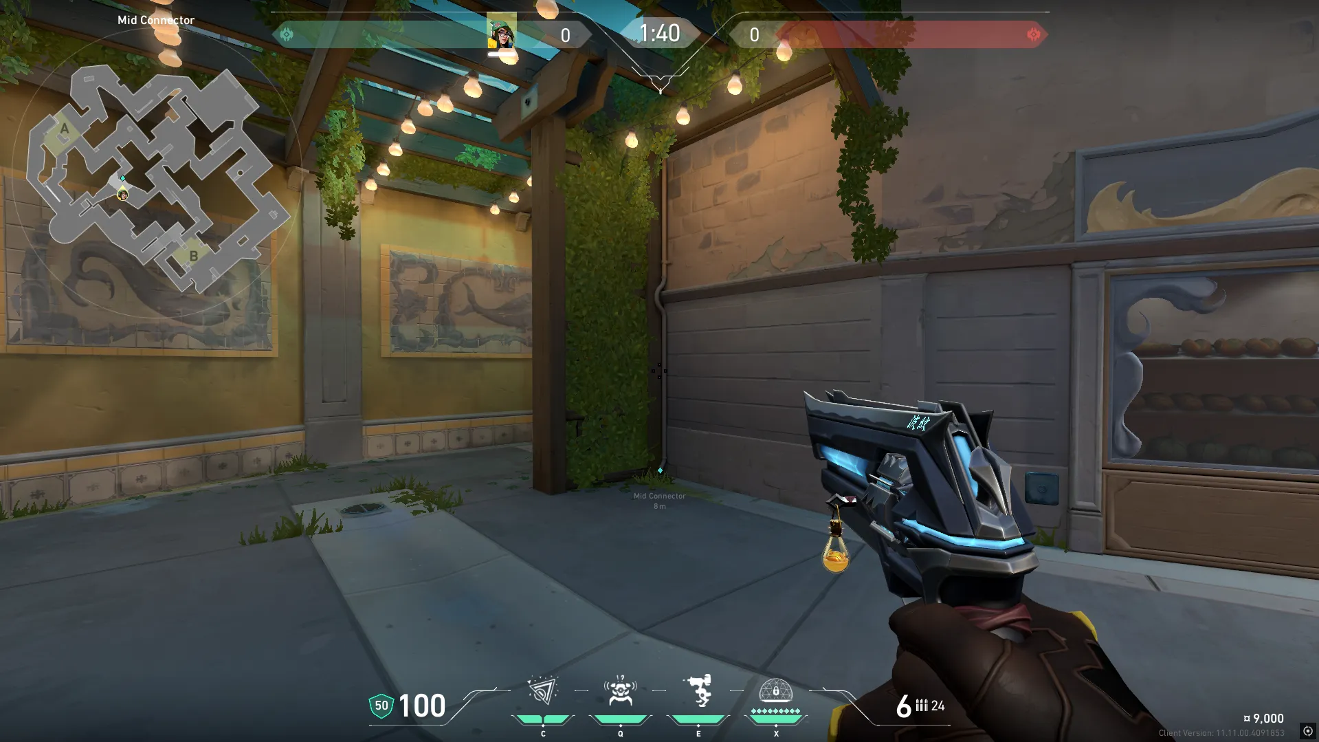 Killjoy Nanoswarm on Pearl Defense Site B — step 1 of 5: Position — where to stand