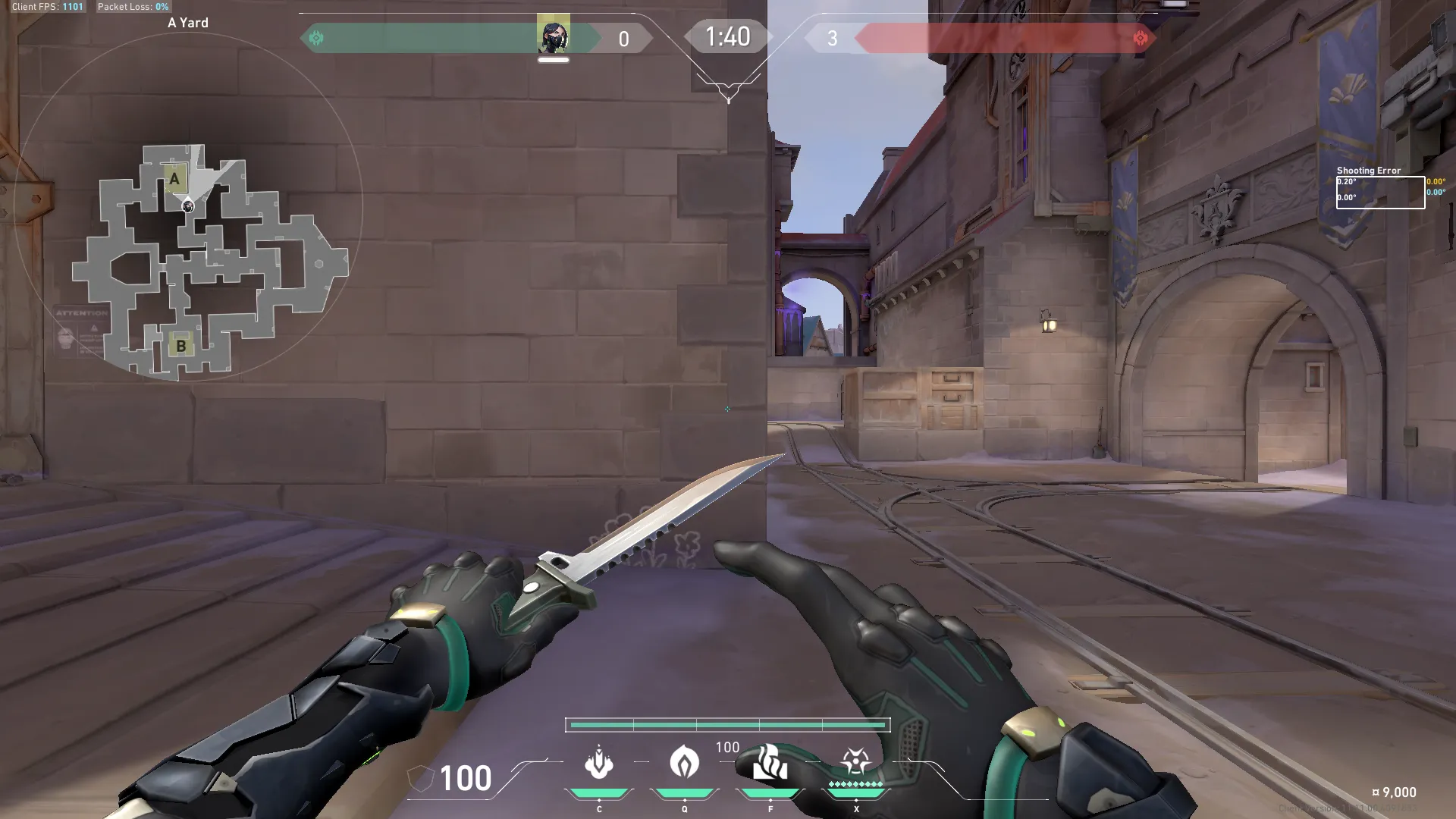Viper Snake Bite on Corrode Attack Site A — step 1 of 3: Position — where to stand