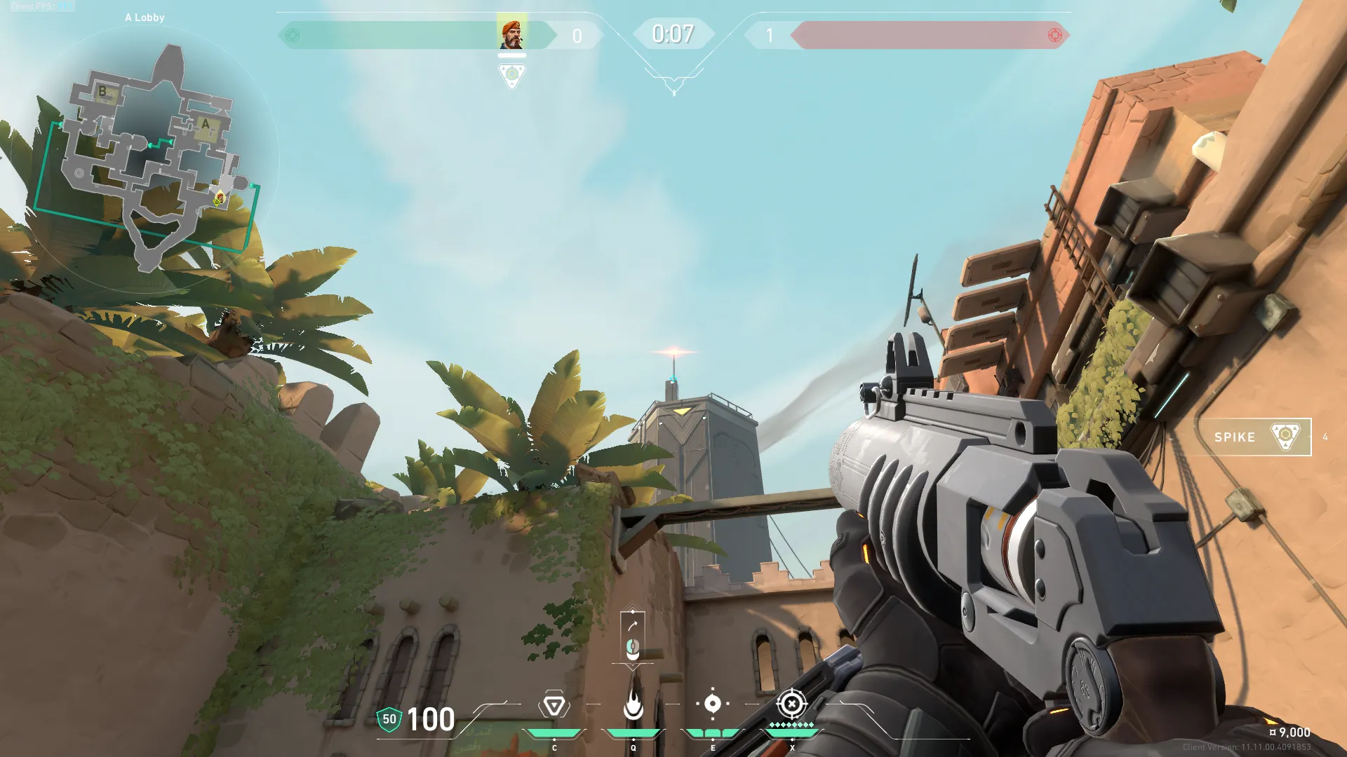 Brimstone Incendiary on Bind Attack Site A — step 3 of 4: Aim — line up the shot