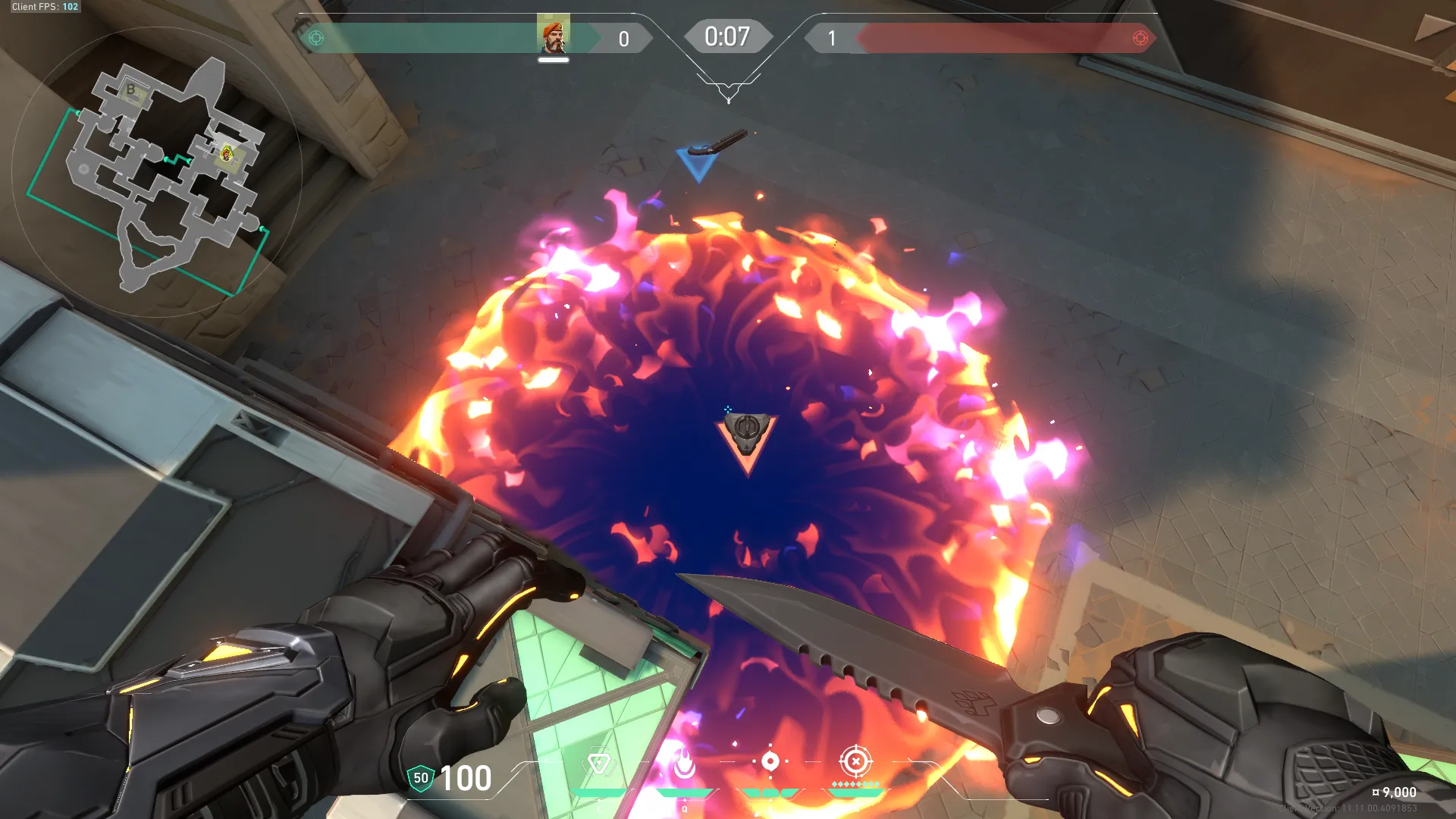 Brimstone Incendiary on Bind Attack Site A — step 3 of 3: Result
