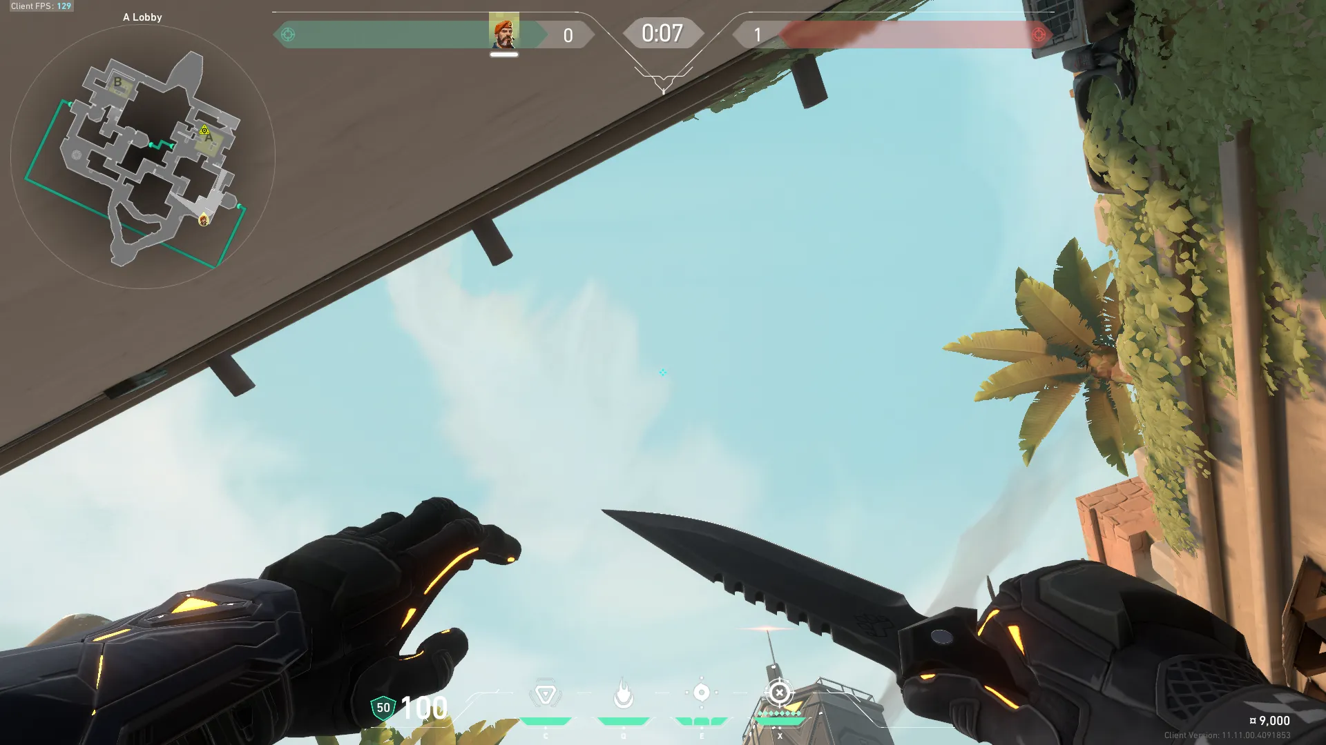 Brimstone Incendiary on Bind Attack Site A — step 2 of 3: Aim — line up the shot