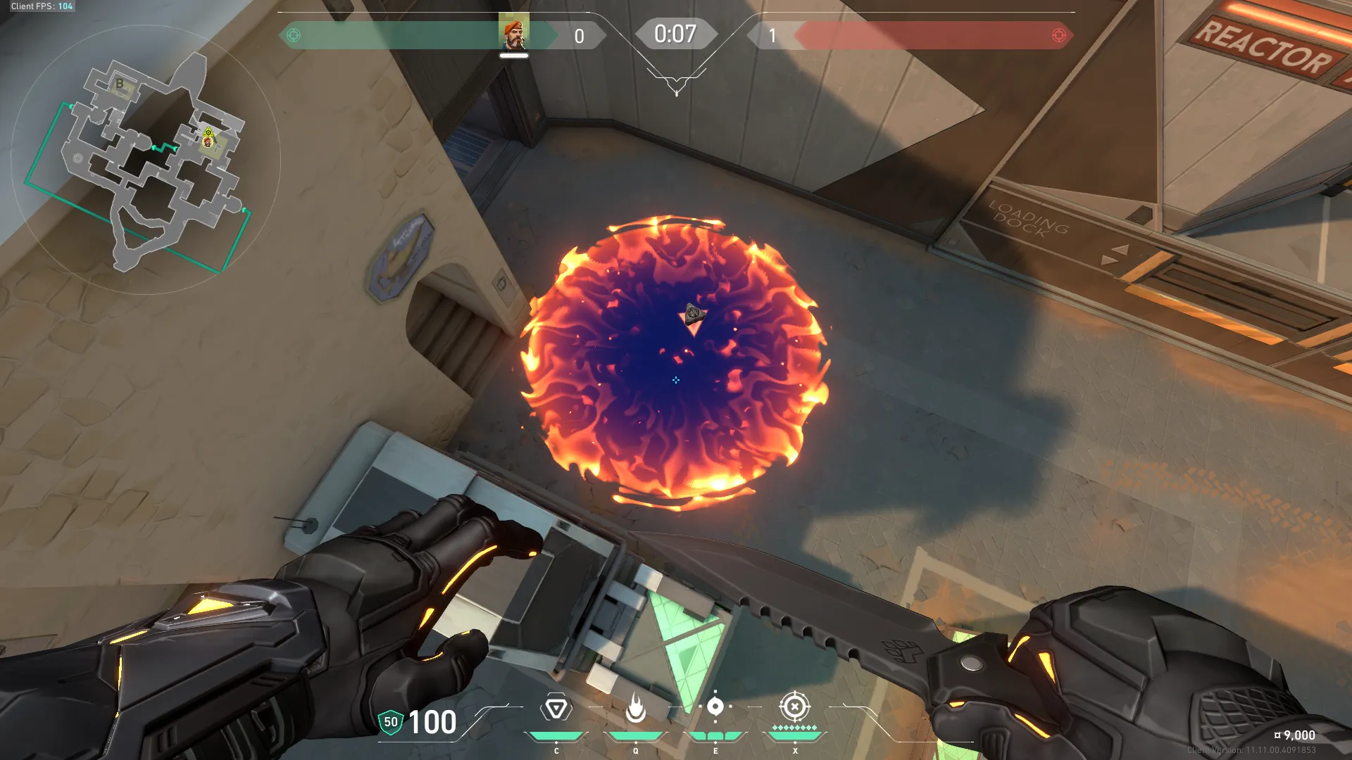 Brimstone Incendiary on Bind Attack Site A — step 3 of 3: Result