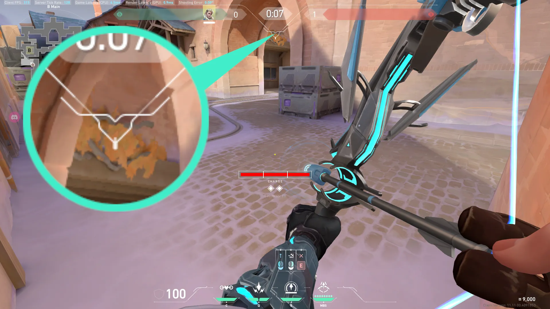 Sova Recon Bolt on Corrode Attack Site B — step 3 of 5: Aim — line up the shot
