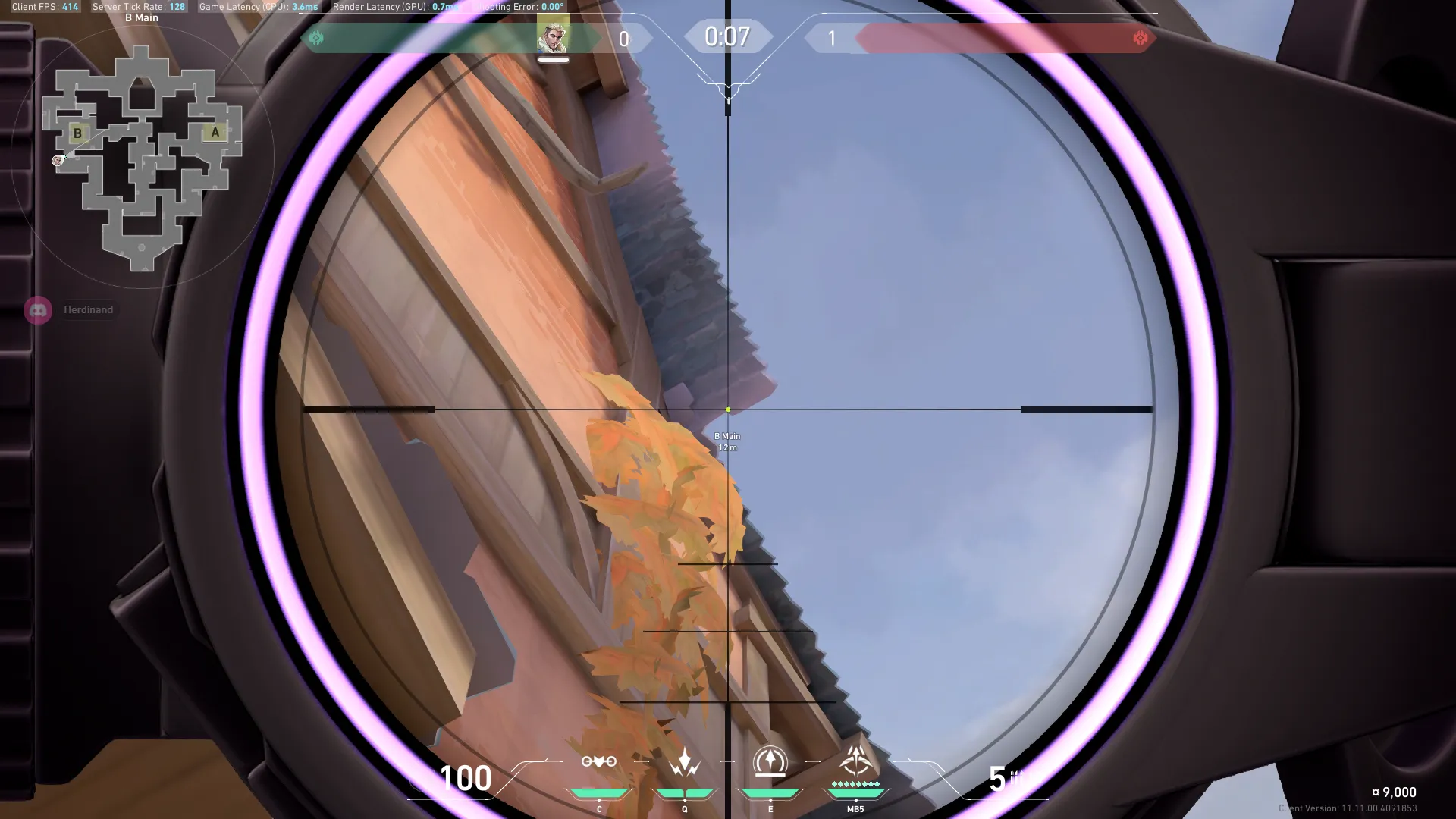 Sova Recon Bolt on Corrode Attack Site B — step 3 of 7: Aim — line up the shot