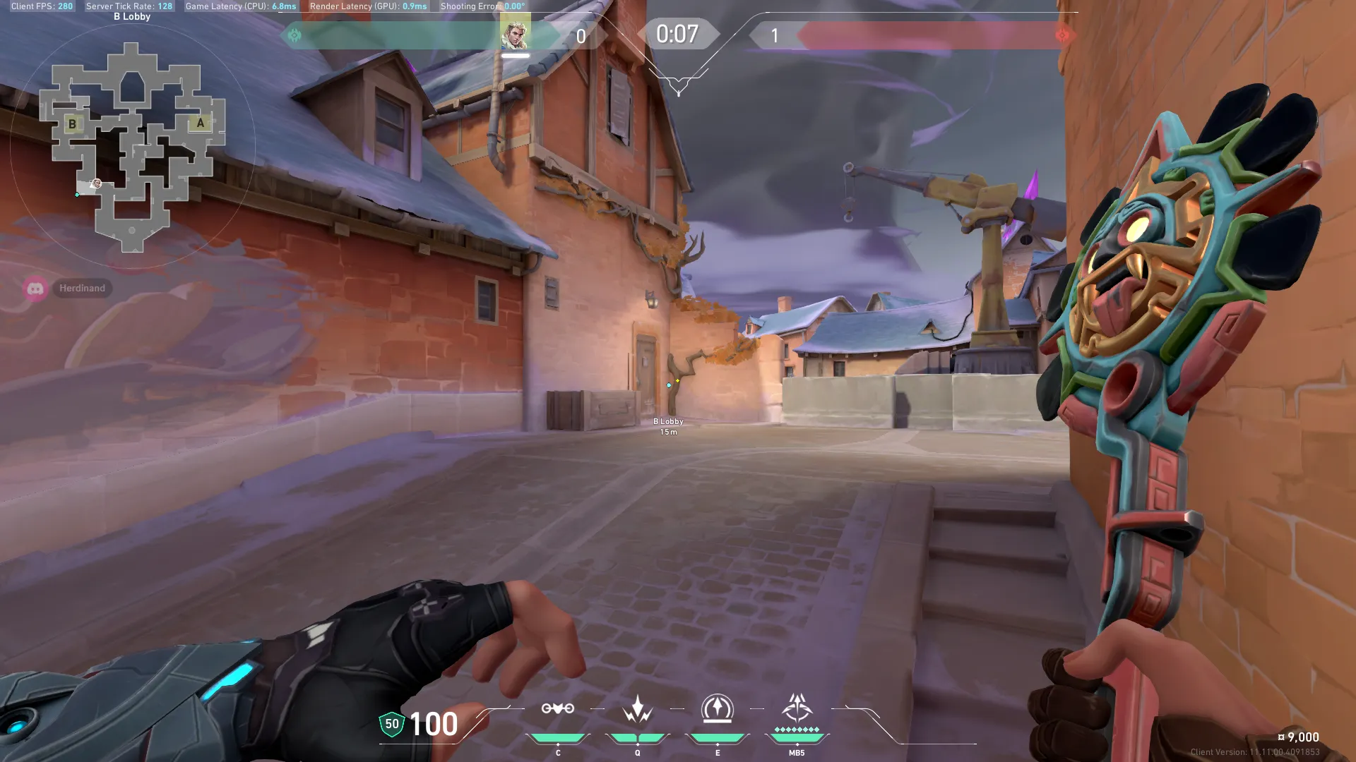 B Lobby to A Site and A Yard Fake (attack Recon) — Sova lineup on Corrode