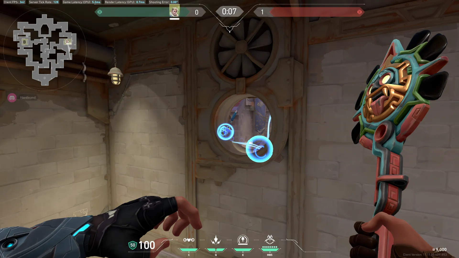 Sova Recon Bolt on Corrode Attack Site A — step 8 of 9: Aim — line up the shot