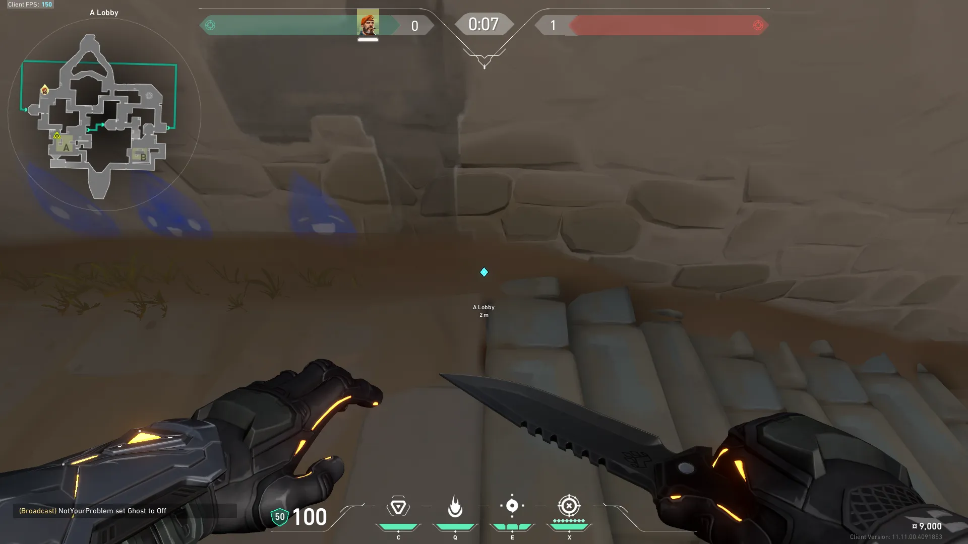 Brimstone Incendiary on Bind Attack Site A — step 1 of 3: Position — where to stand