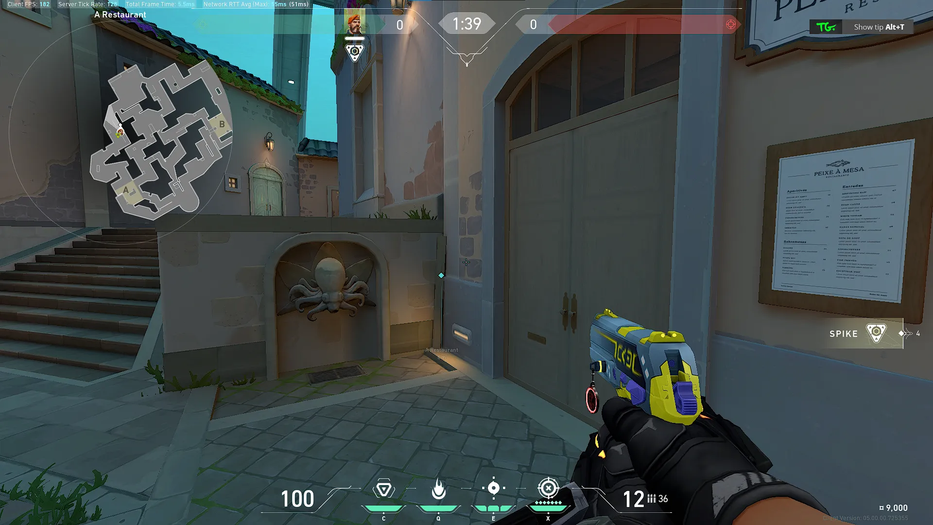 Brimstone Incendiary on Pearl Attack Site A — step 1 of 3: Position — where to stand
