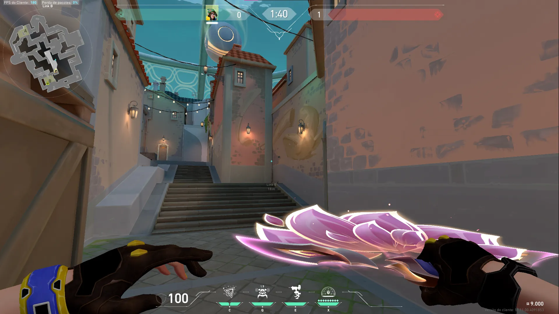 Killjoy Nanoswarm on Pearl Defense Site B — step 1 of 3: Position — where to stand