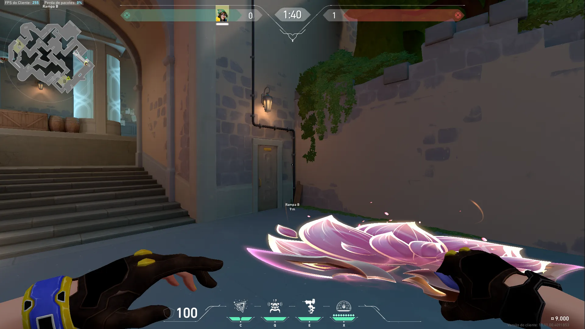 Killjoy Nanoswarm on Pearl Attack Site B — step 1 of 3: Position — where to stand