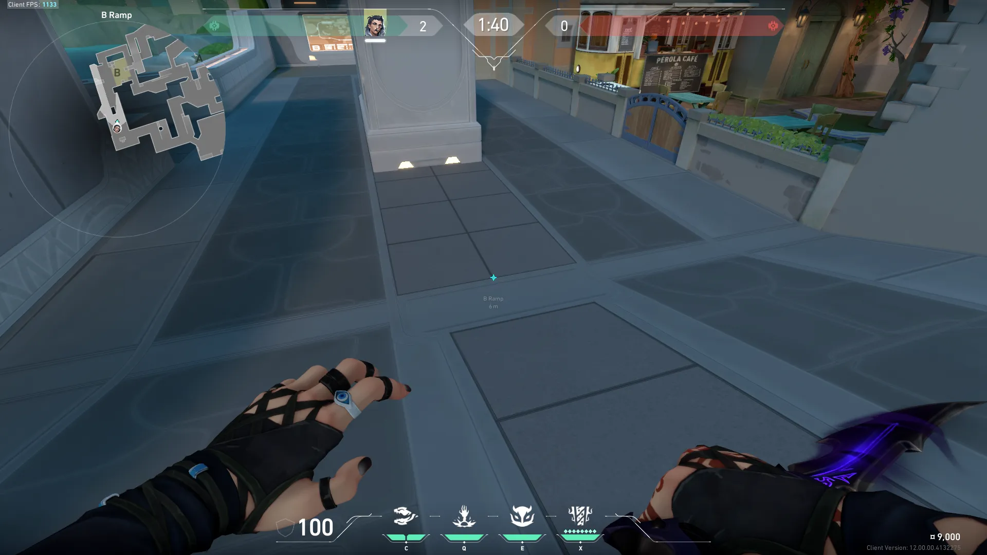 Fade Haunt on Pearl Attack Site B — step 1 of 3: Position — where to stand