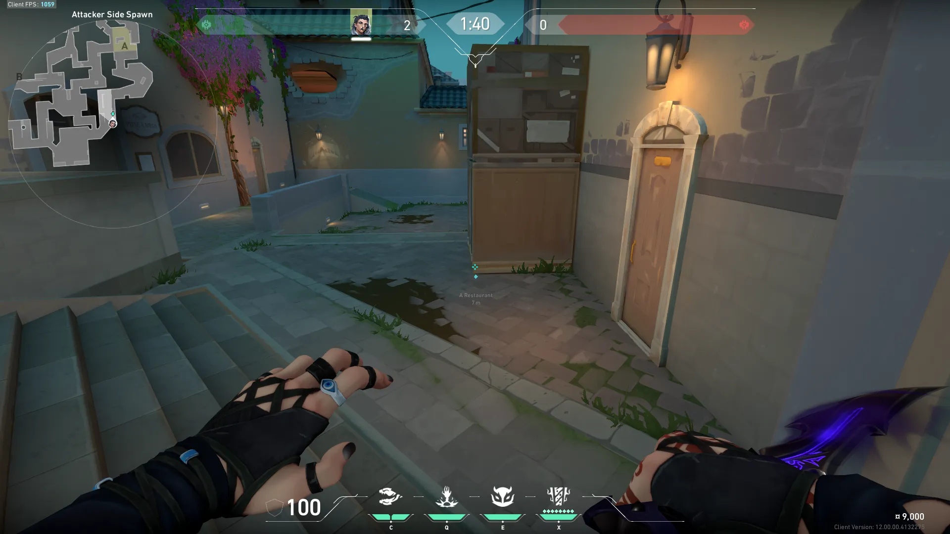 Fade Haunt on Pearl Attack Site A — step 1 of 4: Position — where to stand