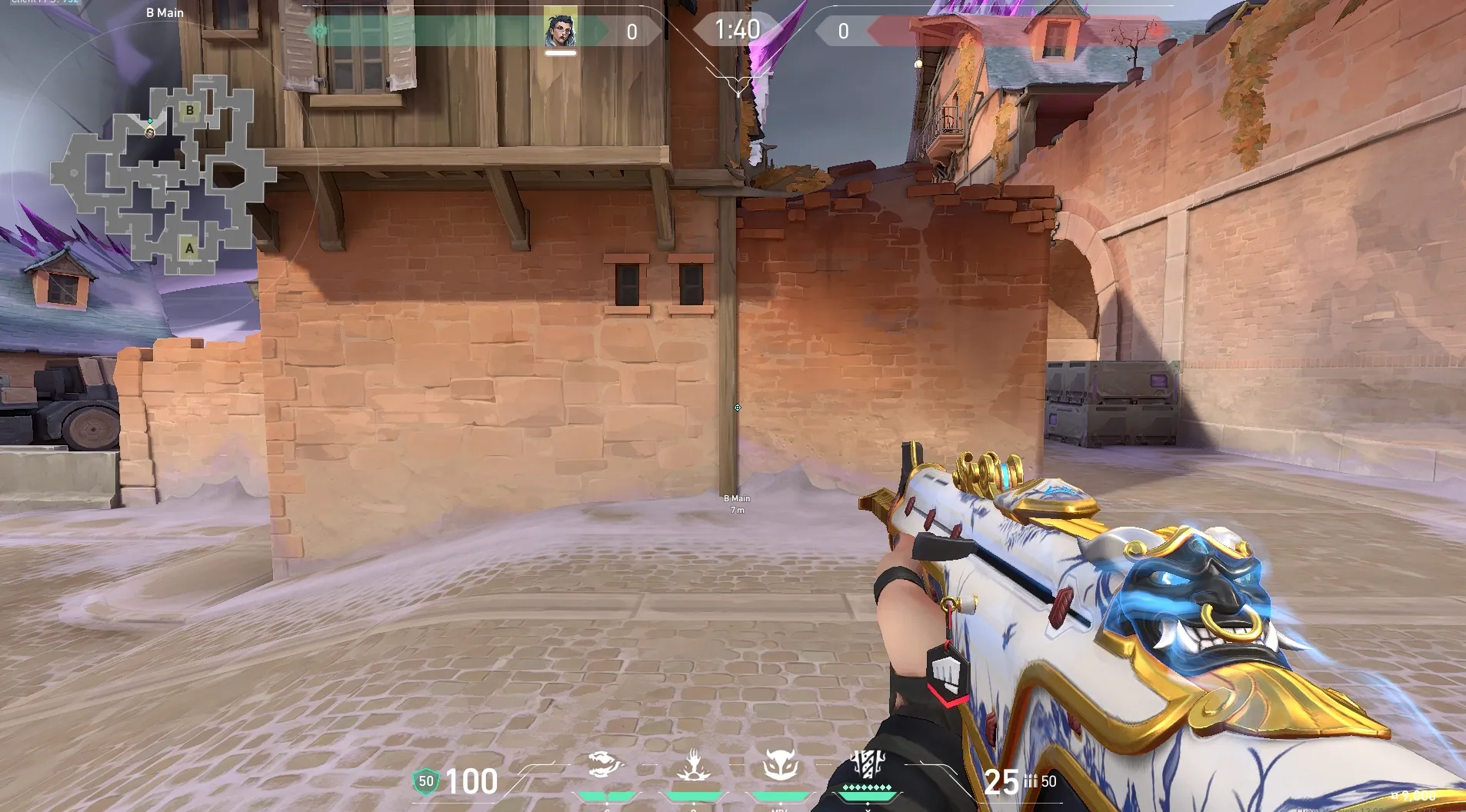 Fade Haunt on Corrode Attack Site B — step 1 of 5: Position — where to stand