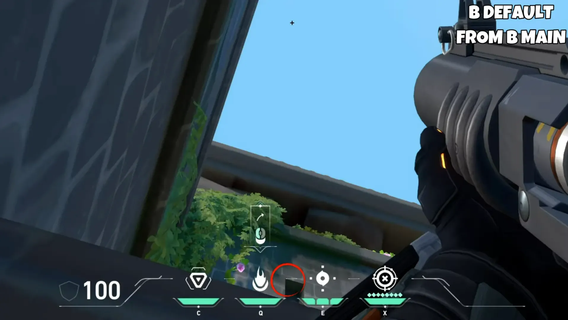 Brimstone Incendiary on Breeze Attack Site B — step 2 of 3: Aim — line up the shot