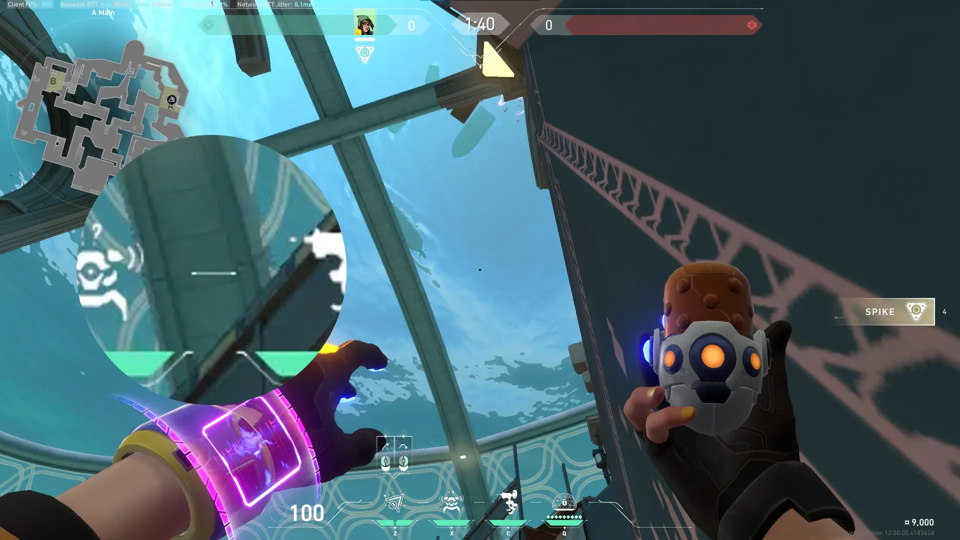Killjoy Nanoswarm on Pearl Attack Site A — step 2 of 3: Aim — line up the shot