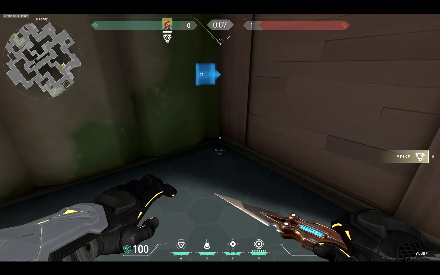 Brimstone Incendiary on Abyss Attack Site B — step 1 of 3: Position — where to stand