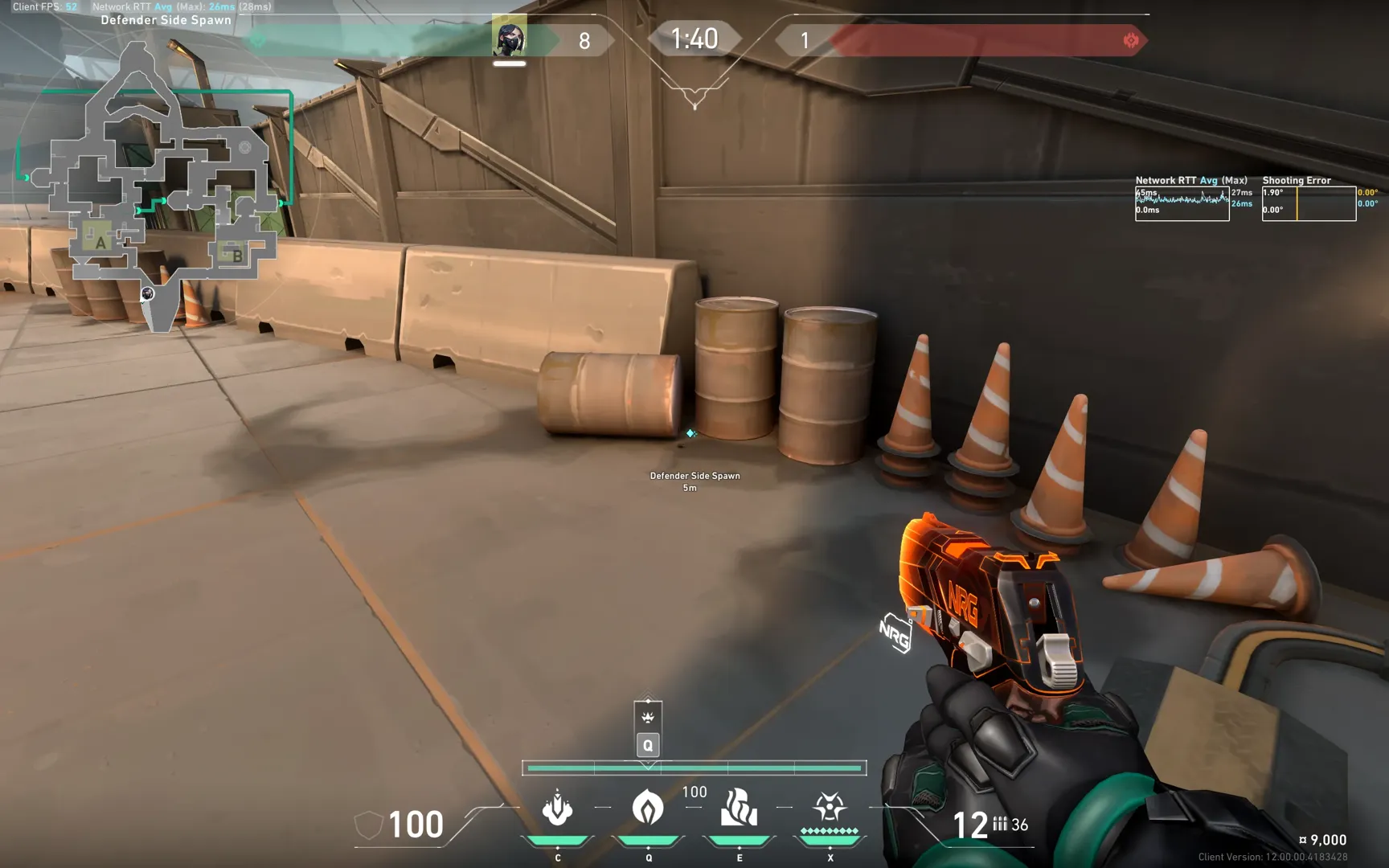 Viper Poison Cloud on Bind Defense Site A — step 1 of 3: Position — where to stand