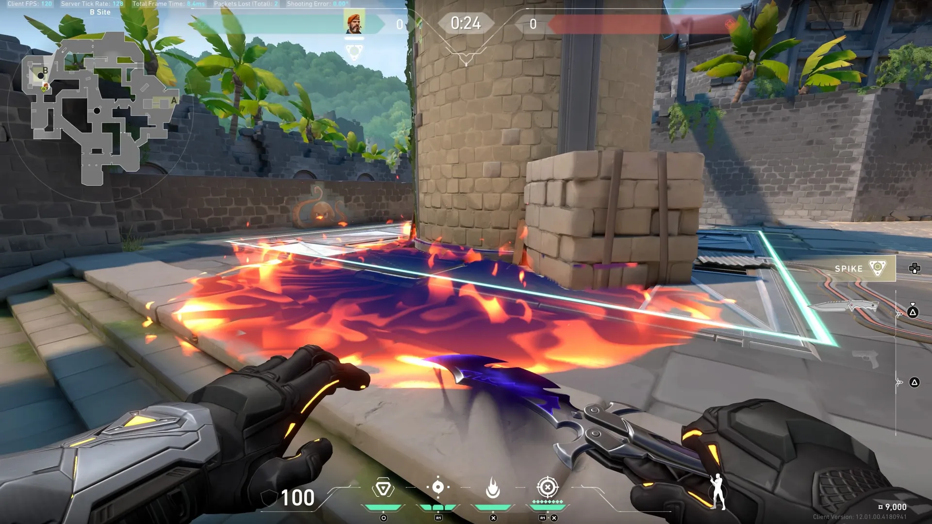 Brimstone Incendiary on Breeze Attack Site B — step 3 of 3: Result