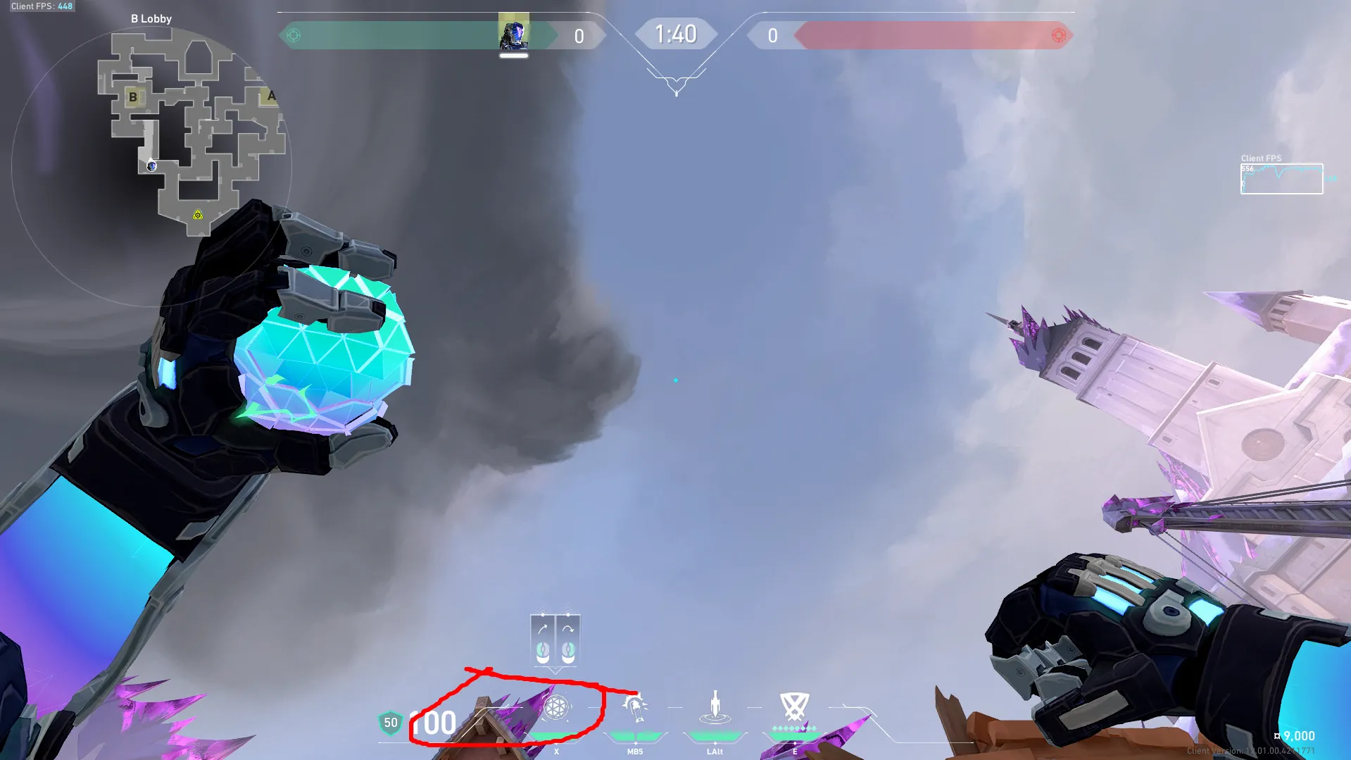 KAY/O Frag_Ment on Corrode Attack Site B — step 2 of 3: Aim — line up the shot