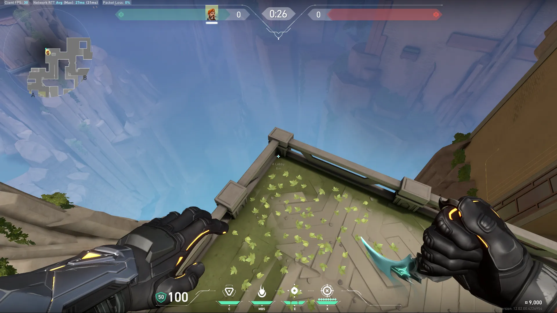 Brimstone Incendiary on Abyss Attack Site A — step 1 of 3: Position — where to stand