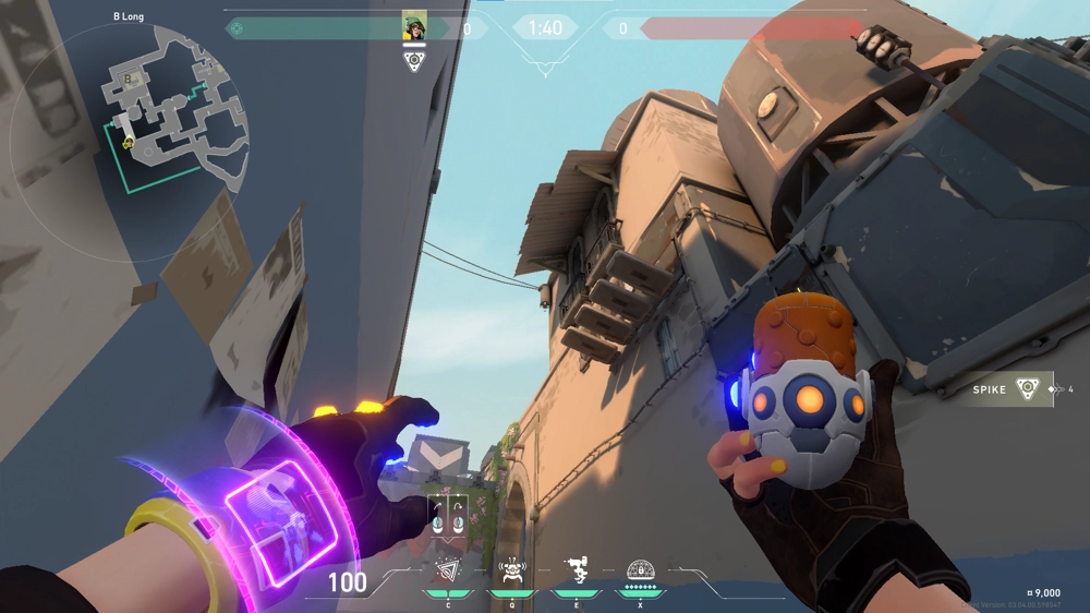 Killjoy Nanoswarm on Bind Attack Site B — step 3 of 4: Aim — line up the shot