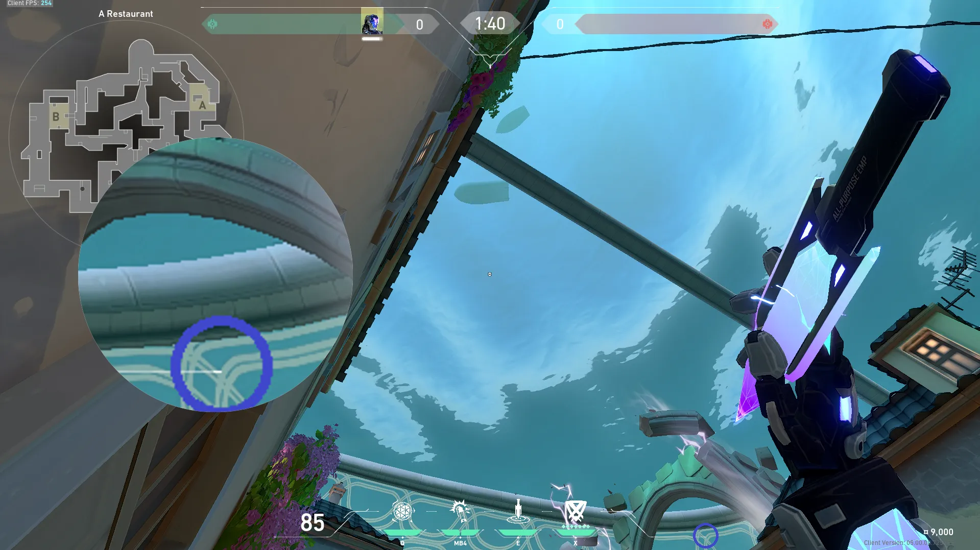 KAY/O Zero_Point on Pearl Attack Site A — step 2 of 3: Aim — line up the shot