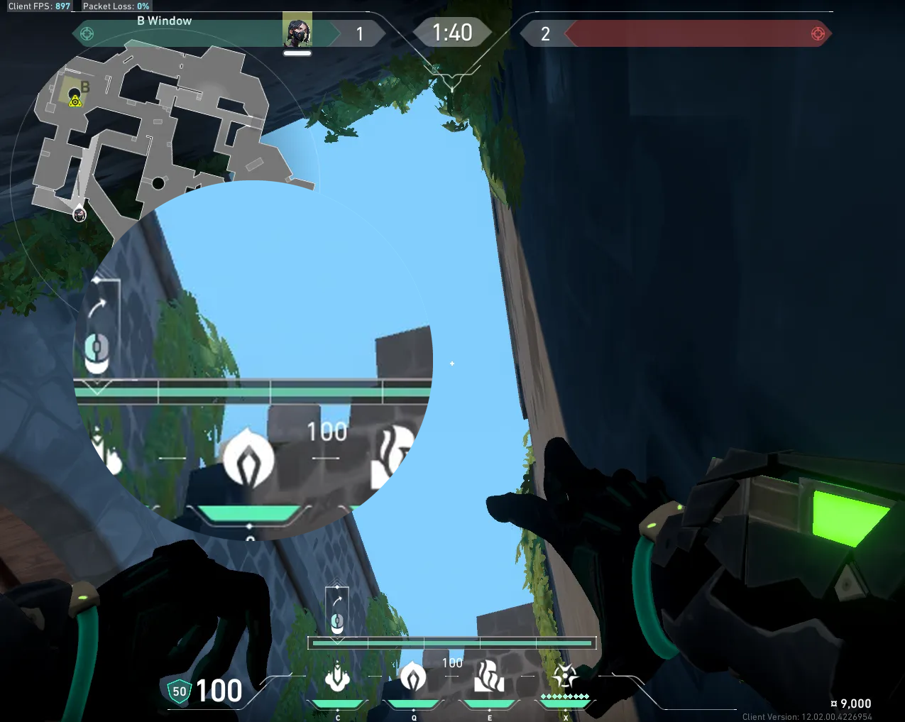 Viper Snake Bite on Breeze Attack Site B — step 2 of 3: Aim — line up the shot