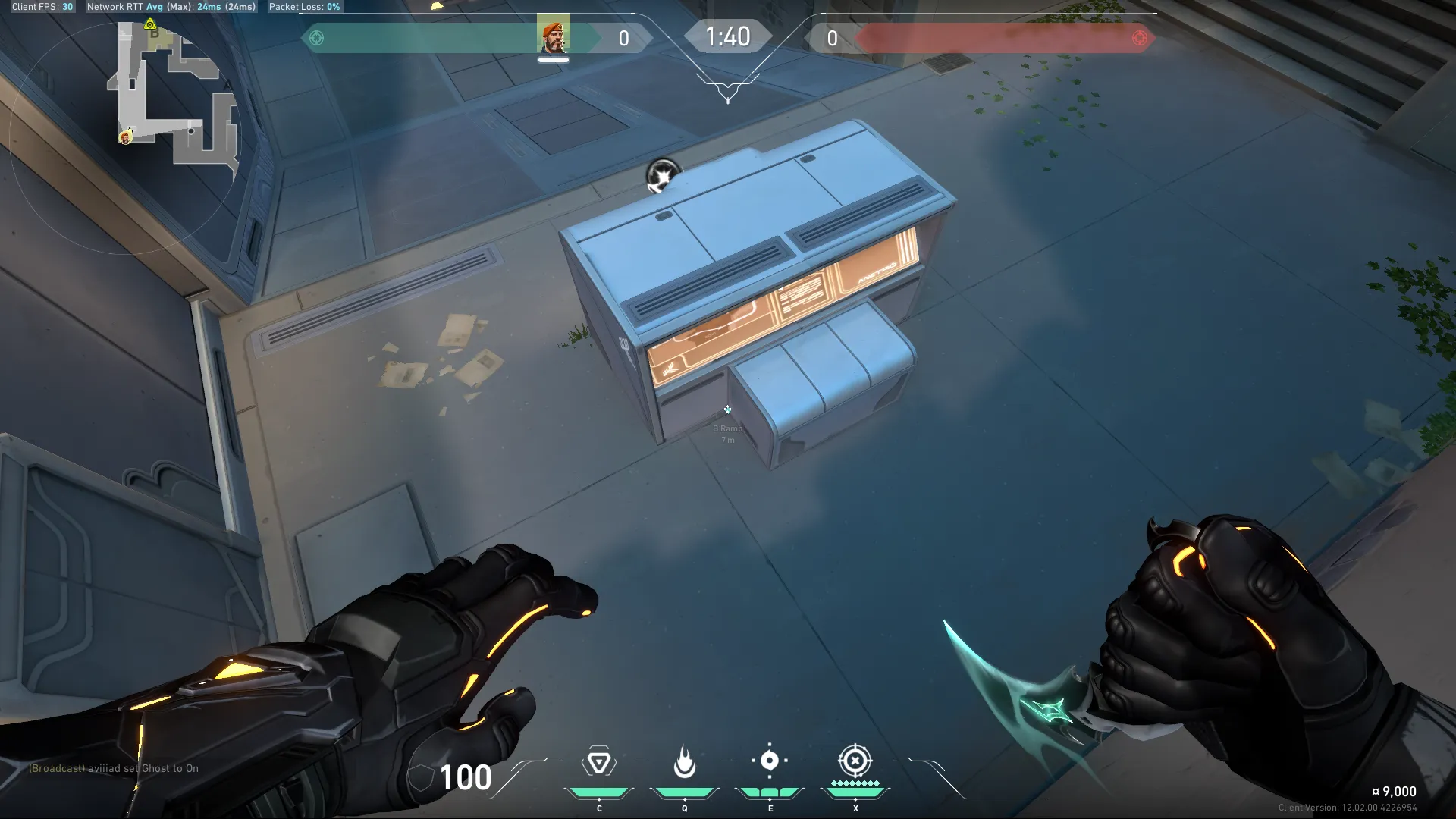 Brimstone Incendiary on Pearl Attack Site B — step 1 of 3: Position — where to stand