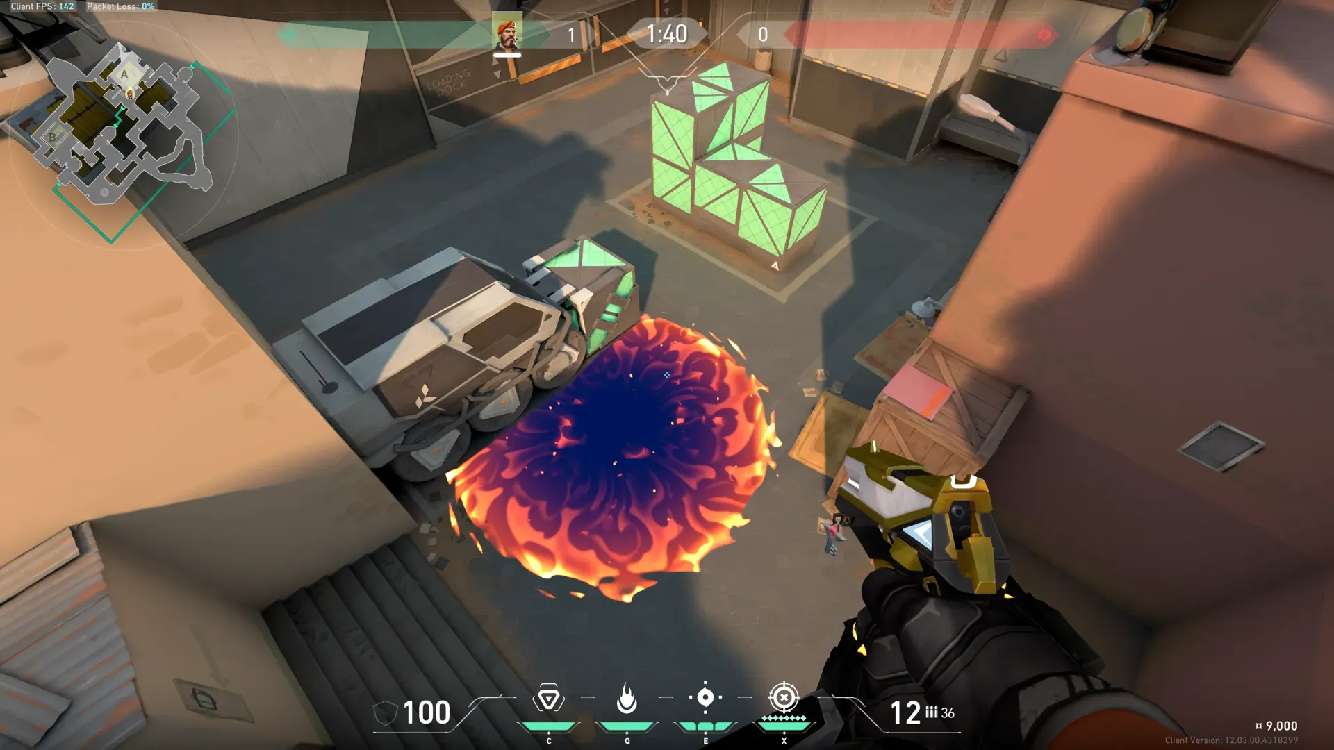 Brimstone Incendiary on Bind Defense Site A — step 4 of 4: Result